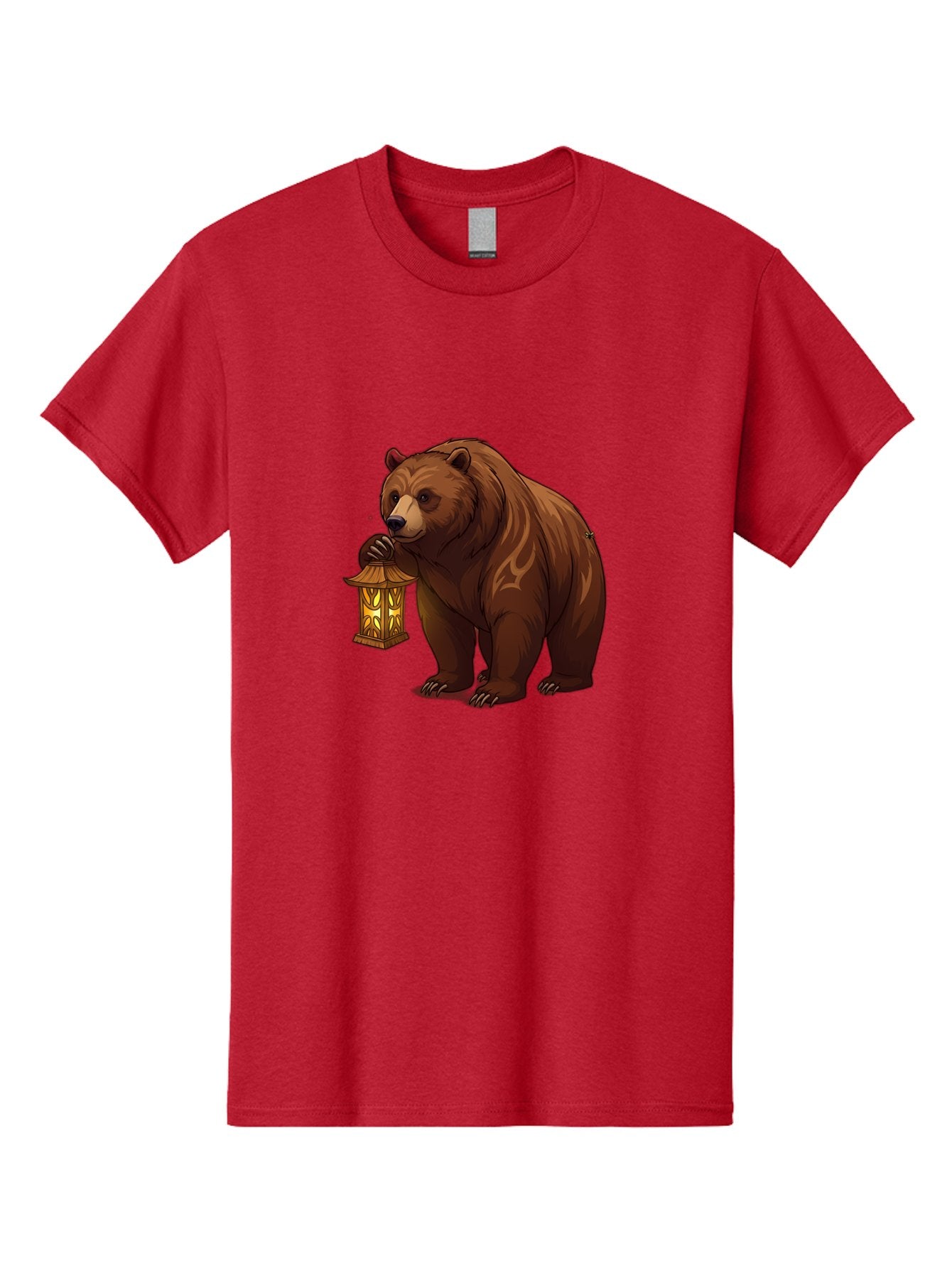 Brown-Bear-With-Lantern Men'S Graphic Tee, 100% Cotton, Comfortable Casual Summer Wear, Machine Washable, Vintage Camera, Old Camera, Antique Camera, Black Camera, Classic Photography, Photography Equipment, Nostalgic Device, Film Camera, Bae930