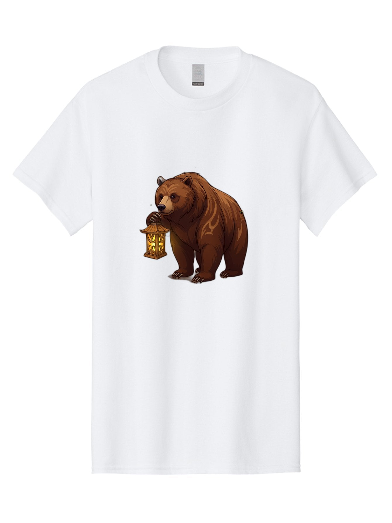 Brown-Bear-With-Lantern Men'S Graphic Tee, 100% Cotton, Comfortable Casual Summer Wear, Machine Washable, Vintage Camera, Old Camera, Antique Camera, Black Camera, Classic Photography, Photography Equipment, Nostalgic Device, Film Camera, Bae930 12