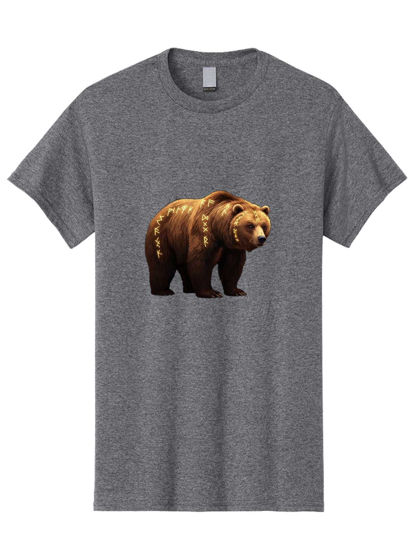 Brown-Bear-With-Runic-Symbols Men'S Graphic Tee, 100% Cotton, Comfortable Casual Summer Wear, Machine Washable, Vintage Camera, Old Camera, Antique Camera, Black Camera, Classic Photography, Photography Equipment, Nostalgic Device, Bae931 5