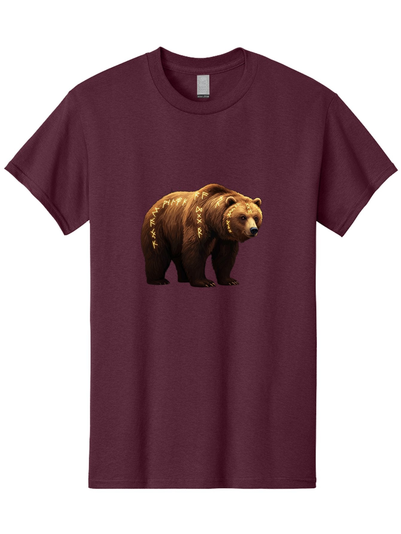 Brown-Bear-With-Runic-Symbols Men'S Graphic Tee, 100% Cotton, Comfortable Casual Summer Wear, Machine Washable, Vintage Camera, Old Camera, Antique Camera, Black Camera, Classic Photography, Photography Equipment, Nostalgic Device, Bae931 13