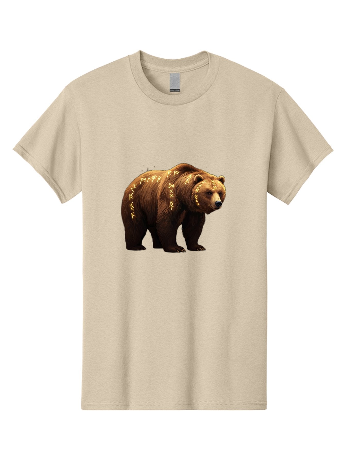 Brown-Bear-With-Runic-Symbols Men'S Graphic Tee, 100% Cotton, Comfortable Casual Summer Wear, Machine Washable, Vintage Camera, Old Camera, Antique Camera, Black Camera, Classic Photography, Photography Equipment, Nostalgic Device, Bae931 14