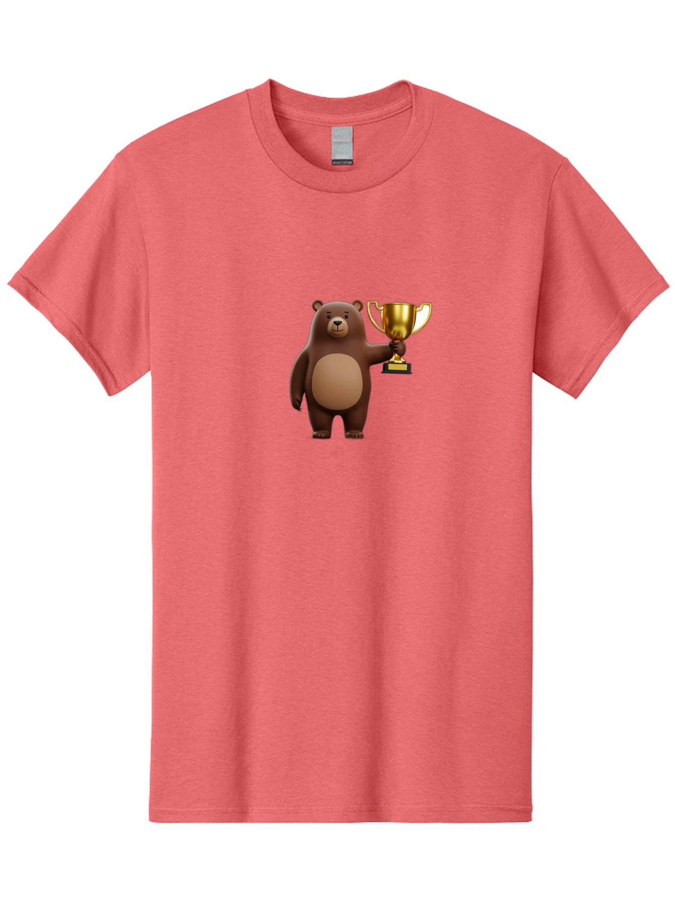 Brown-Bear-With-Trophy Men'S Graphic Tee, 100% Cotton, Comfortable Casual Summer Wear, Machine Washable, Vintage Camera, Old Camera, Antique Camera, Black Camera, Classic Photography, Photography Equipment, Nostalgic Device, Film Camera, Bae932 10