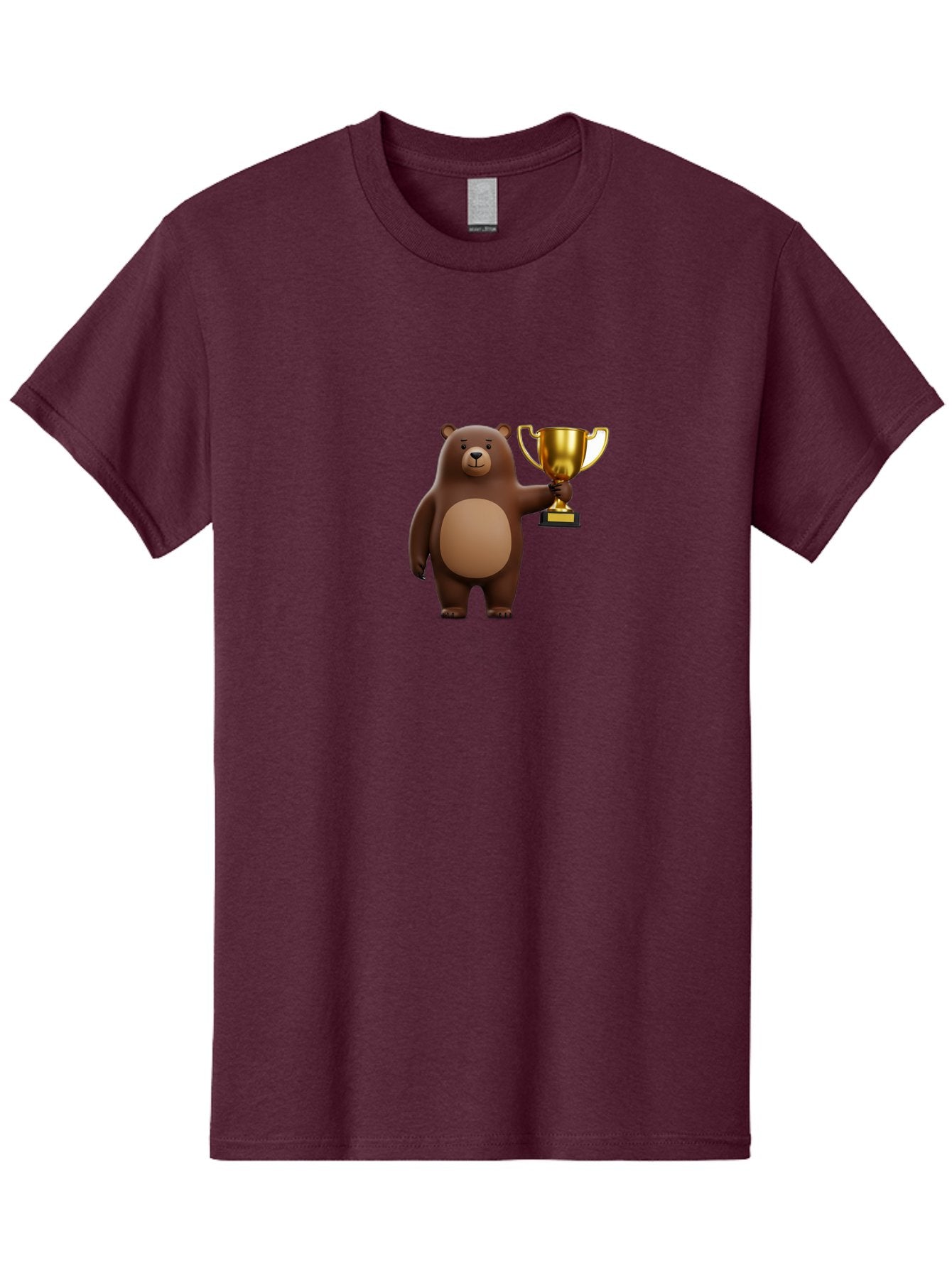 Brown-Bear-With-Trophy Men'S Graphic Tee, 100% Cotton, Comfortable Casual Summer Wear, Machine Washable, Vintage Camera, Old Camera, Antique Camera, Black Camera, Classic Photography, Photography Equipment, Nostalgic Device, Film Camera, Bae932 4