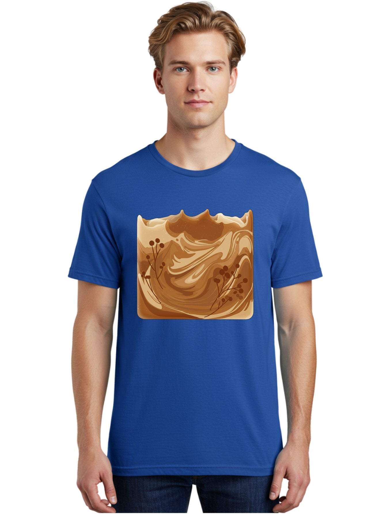 Brown-Swirl-Soap Men'S Graphic Tee, 100% Cotton, Comfortable Casual Summer Wear, Machine Washable, Vintage Camera, Old Camera, Antique Camera, Black Camera, Classic Photography, Photography Equipment, Nostalgic Device, Film Camera, Camera Art Bae934 17