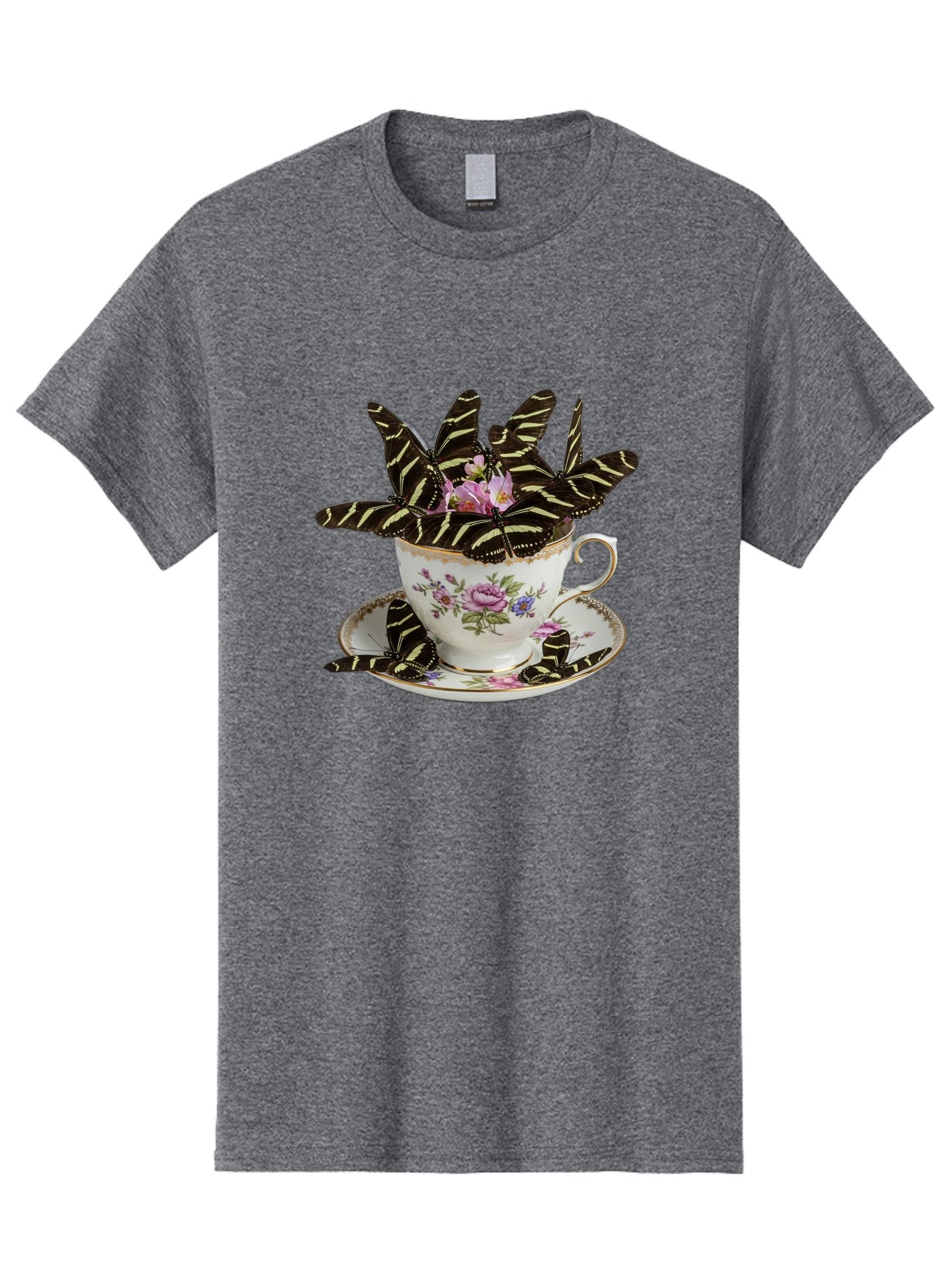 Butterflies-In-Tea-Cup Men'S Graphic Tee, 100% Cotton, Comfortable Casual Summer Wear, Machine Washable, Vintage Camera, Old Camera, Antique Camera, Black Camera, Classic Photography, Photography Equipment, Nostalgic Device, Film Camera, Bae939 10