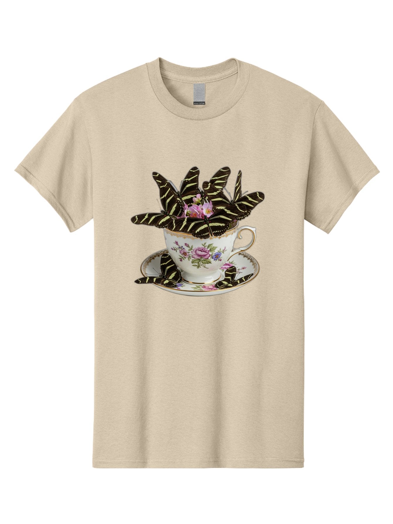 Butterflies-In-Tea-Cup Men'S Graphic Tee, 100% Cotton, Comfortable Casual Summer Wear, Machine Washable, Vintage Camera, Old Camera, Antique Camera, Black Camera, Classic Photography, Photography Equipment, Nostalgic Device, Film Camera, Bae939 11