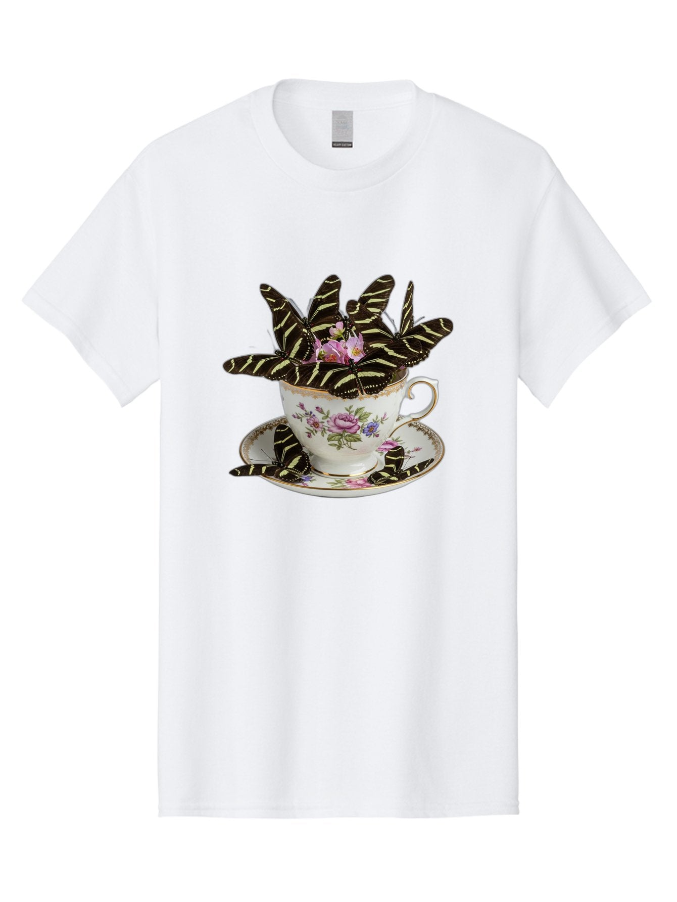 Butterflies-In-Tea-Cup Men'S Graphic Tee, 100% Cotton, Comfortable Casual Summer Wear, Machine Washable, Vintage Camera, Old Camera, Antique Camera, Black Camera, Classic Photography, Photography Equipment, Nostalgic Device, Film Camera, Bae939 9