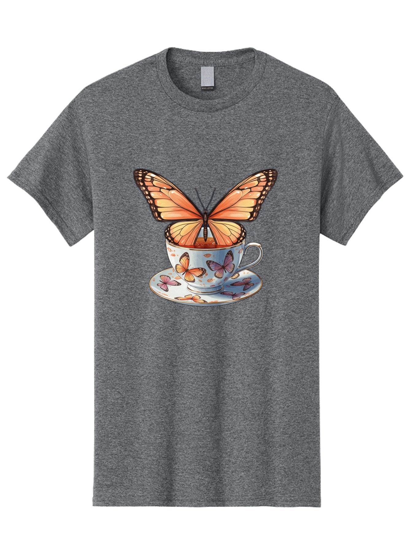 Butterfly-Teacup Men'S Graphic Tee, 100% Cotton, Comfortable Casual Summer Wear, Machine Washable, Vintage Camera, Old Camera, Antique Camera, Black Camera, Classic Photography, Photography Equipment, Nostalgic Device, Film Camera, Camera Art Bae944 5