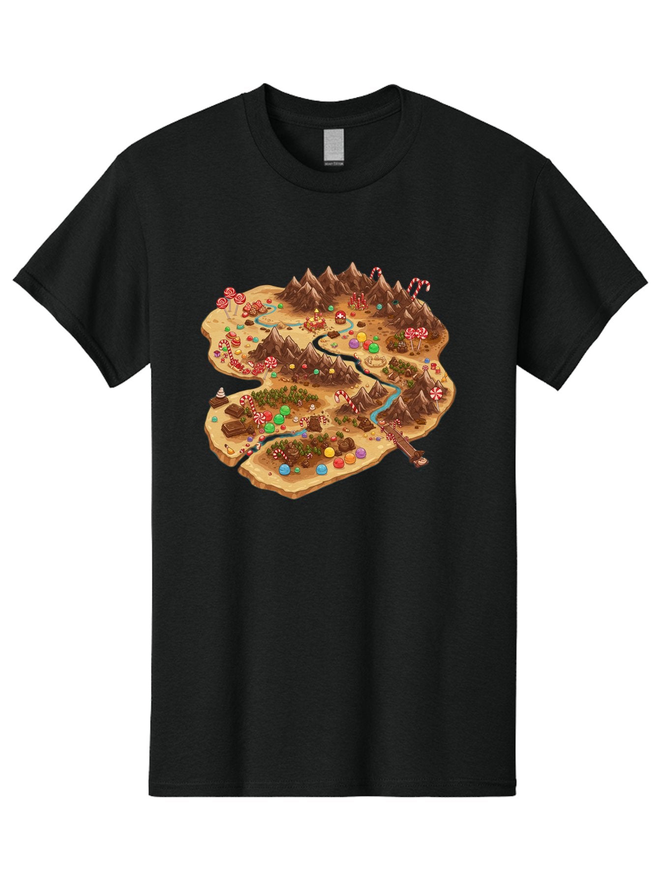 Candyland-Map Men'S Graphic Tee, 100% Cotton, Comfortable Casual Summer Wear, Machine Washable, Vintage Camera, Old Camera, Antique Camera, Black Camera, Classic Photography, Photography Equipment, Nostalgic Device, Film Camera, Camera Art Bae948 8