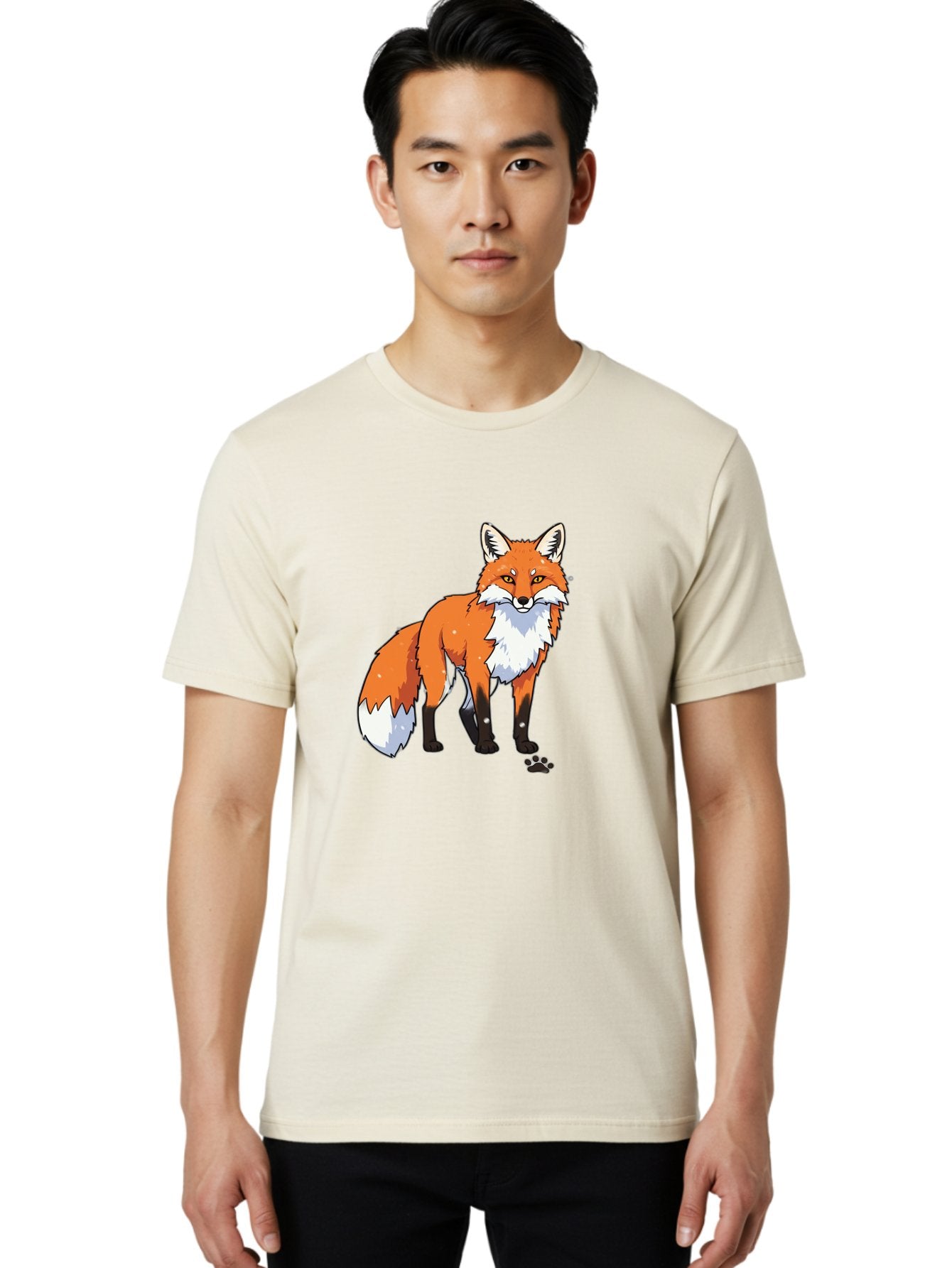 Cartoon-Fox-1 Men'S Graphic Tee, 100% Cotton, Comfortable Casual Summer Wear, Machine Washable, Vintage Camera, Old Camera, Antique Camera, Black Camera, Classic Photography, Photography Equipment, Nostalgic Device, Film Camera, Camera Art Bae950 23