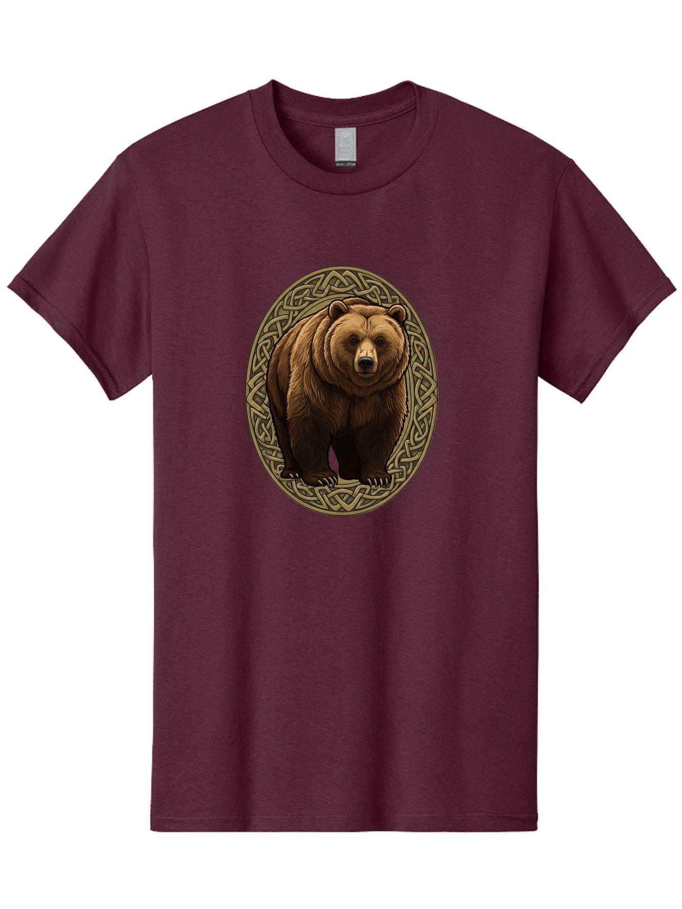 Celtic-Bear-Emblem Men'S Graphic Tee, 100% Cotton, Comfortable Casual Summer Wear, Machine Washable, Vintage Camera, Old Camera, Antique Camera, Black Camera, Classic Photography, Photography Equipment, Nostalgic Device, Film Camera, Bae956