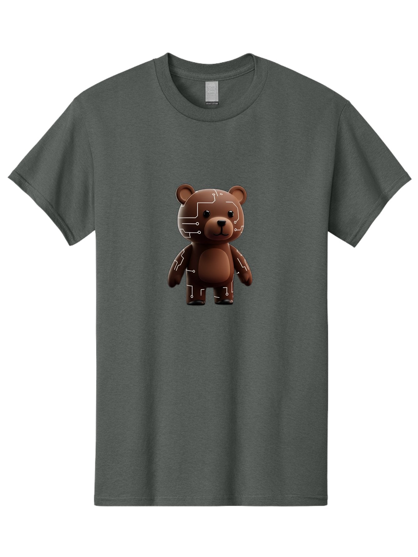 Circuit-Bear-1 Men'S Graphic Tee, 100% Cotton, Comfortable Casual Summer Wear, Machine Washable, Vintage Camera, Old Camera, Antique Camera, Black Camera, Classic Photography, Photography Equipment, Nostalgic Device, Film Camera, Camera Art Bae965