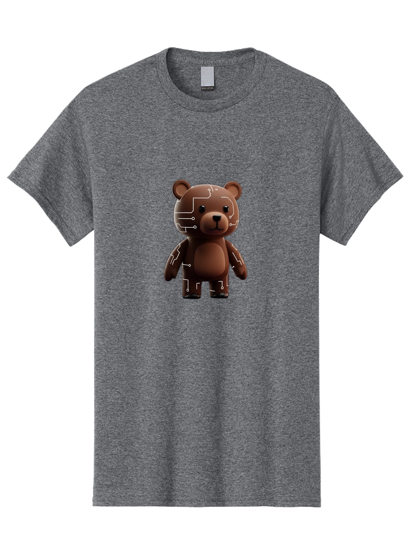 Circuit-Bear-1 Men'S Graphic Tee, 100% Cotton, Comfortable Casual Summer Wear, Machine Washable, Vintage Camera, Old Camera, Antique Camera, Black Camera, Classic Photography, Photography Equipment, Nostalgic Device, Film Camera, Camera Art Bae965 4