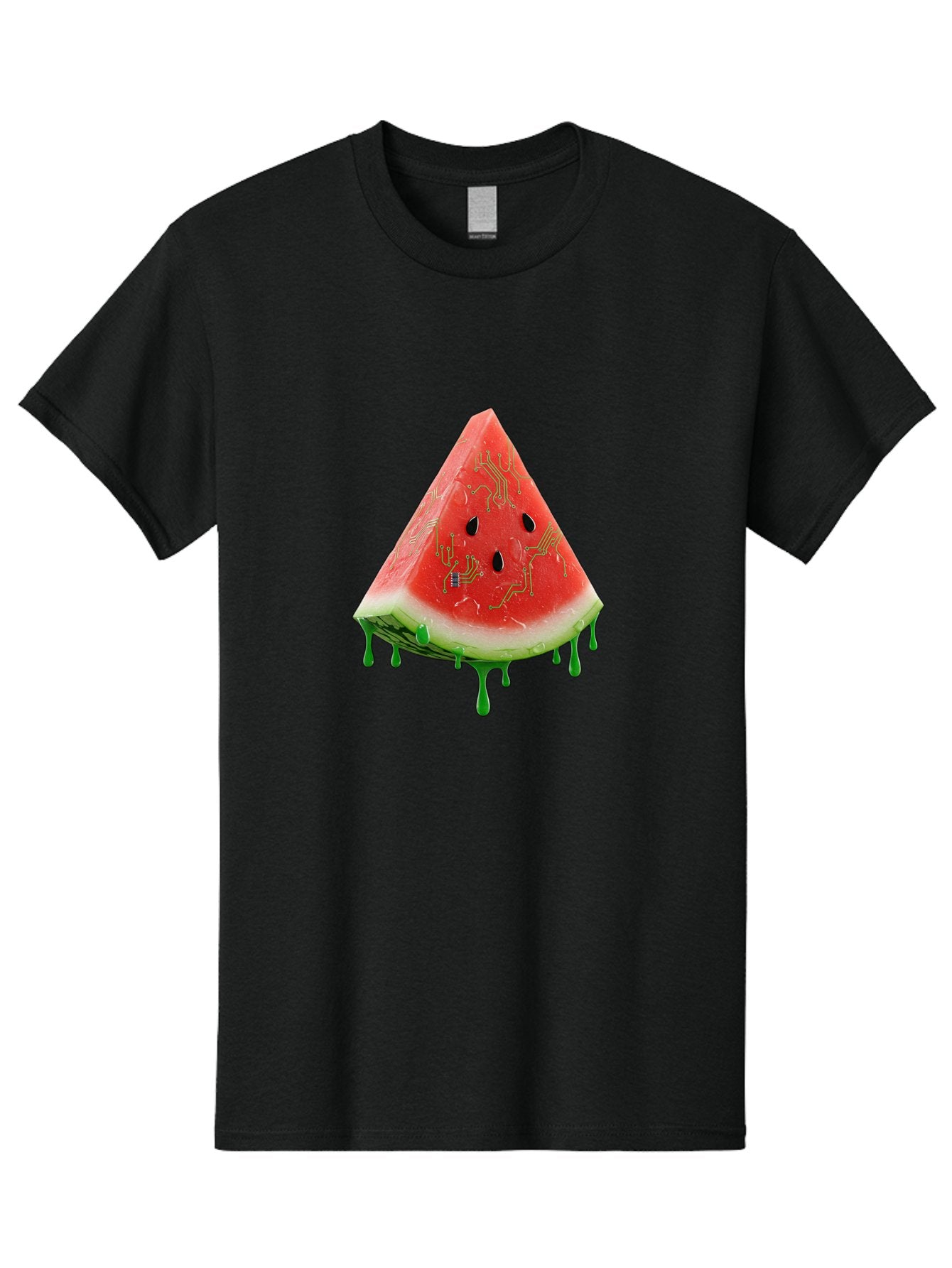 Circuit-Watermelon-Slice Men'S Graphic Tee, 100% Cotton, Comfortable Casual Summer Wear, Machine Washable, Vintage Camera, Old Camera, Antique Camera, Black Camera, Classic Photography, Photography Equipment, Nostalgic Device, Film Camera, Bae968 3