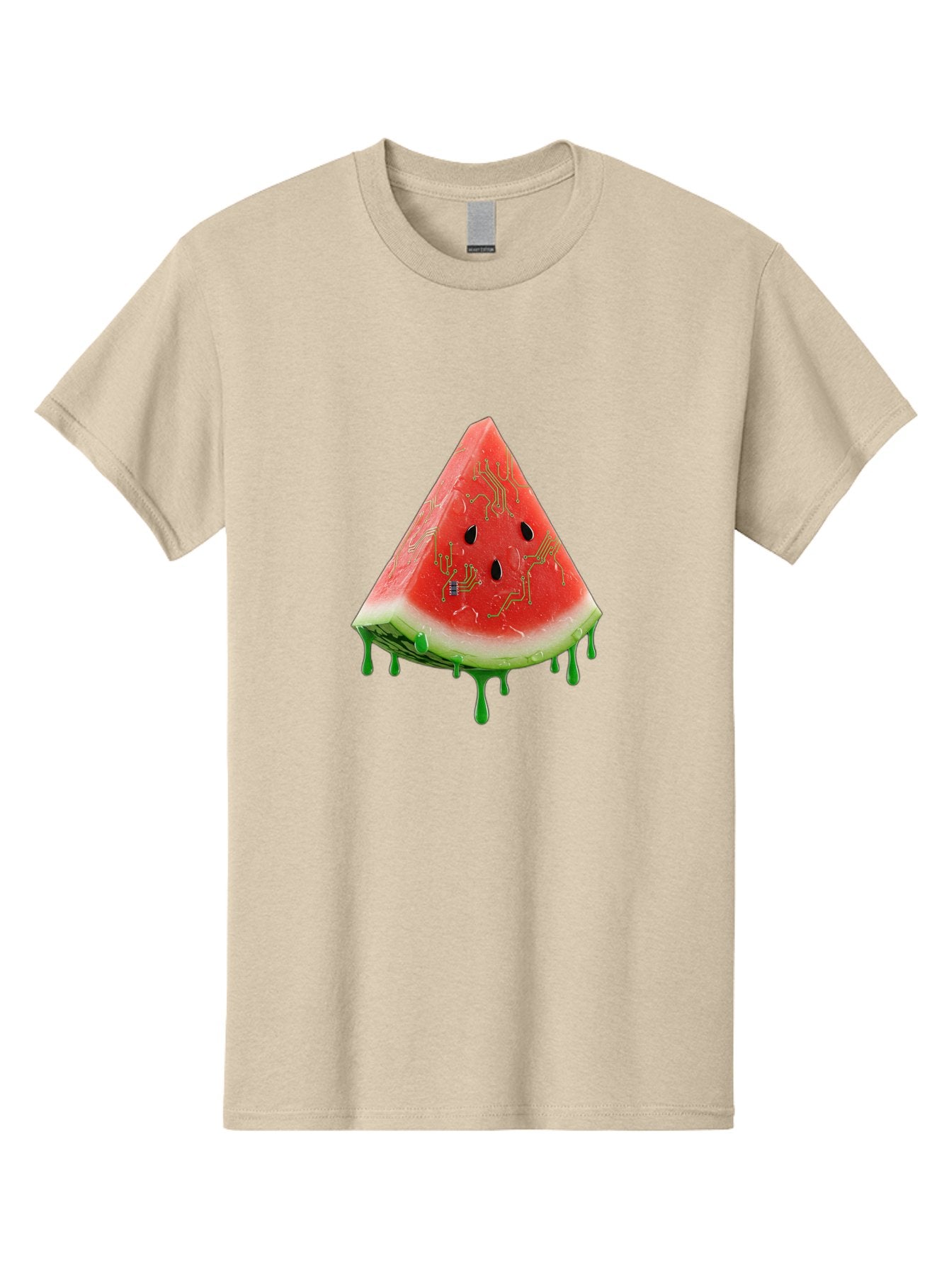 Circuit-Watermelon-Slice Men'S Graphic Tee, 100% Cotton, Comfortable Casual Summer Wear, Machine Washable, Vintage Camera, Old Camera, Antique Camera, Black Camera, Classic Photography, Photography Equipment, Nostalgic Device, Film Camera, Bae968