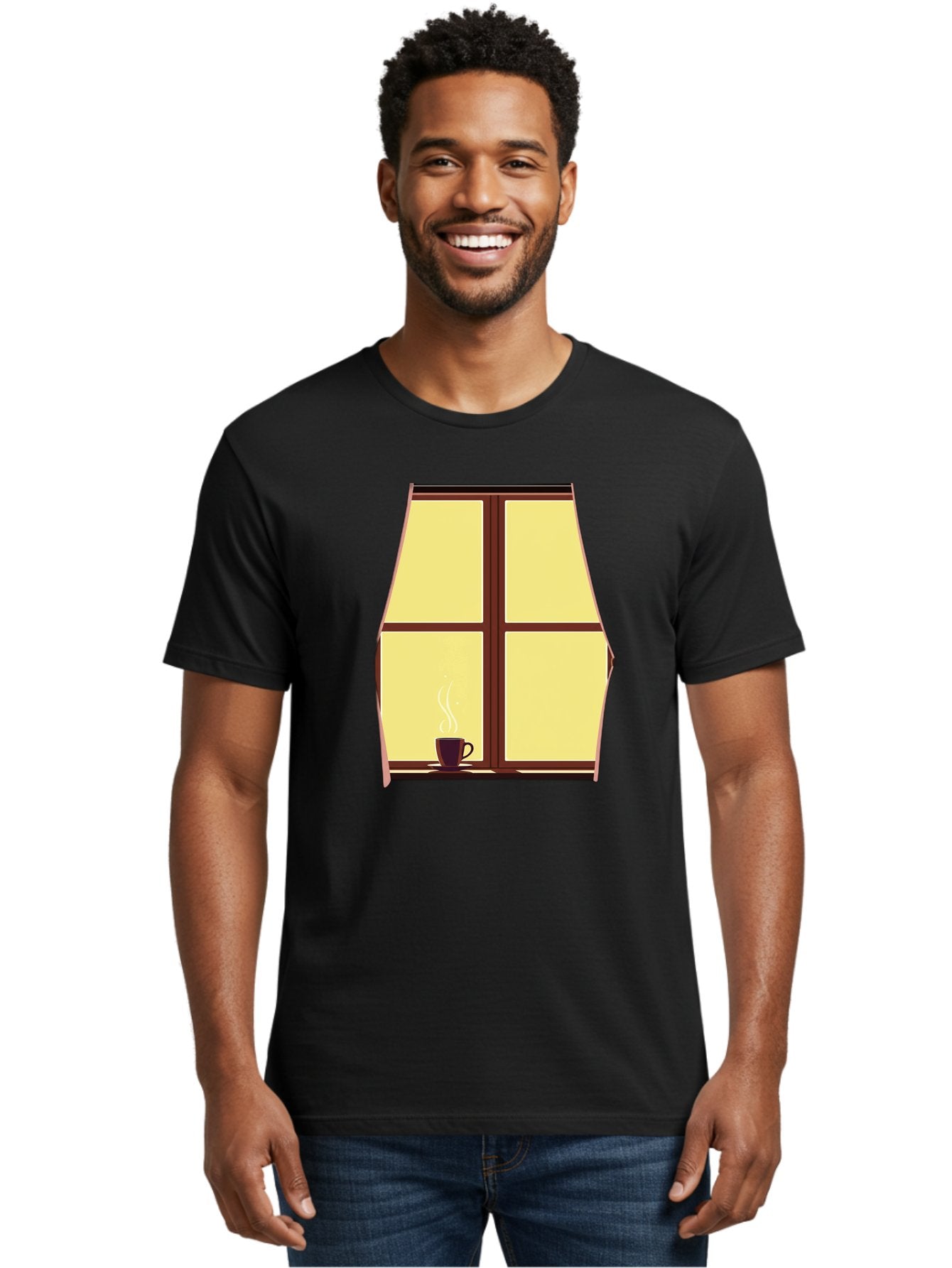 Coffee-By-Window Men'S Graphic Tee, 100% Cotton, Comfortable Casual Summer Wear, Machine Washable, Vintage Camera, Old Camera, Antique Camera, Black Camera, Classic Photography, Photography Equipment, Nostalgic Device, Film Camera, Camera Art Bae975 25