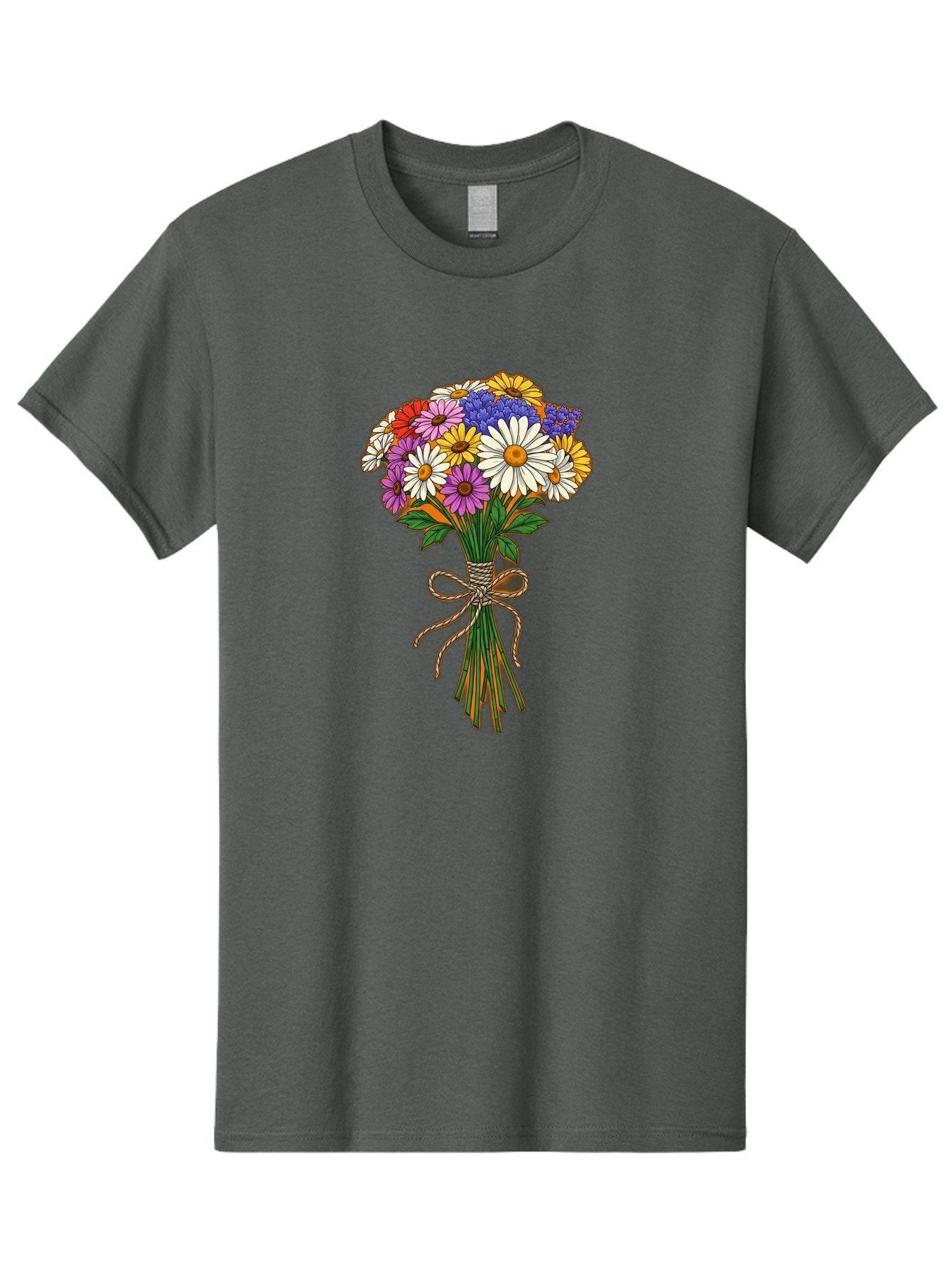 Colorful-Flower-Bouquet-2 Men'S Graphic Tee, 100% Cotton, Comfortable Casual Summer Wear, Machine Washable, Vintage Camera, Old Camera, Antique Camera, Black Camera, Classic Photography, Photography Equipment, Nostalgic Device, Film Camera, Bae978 3