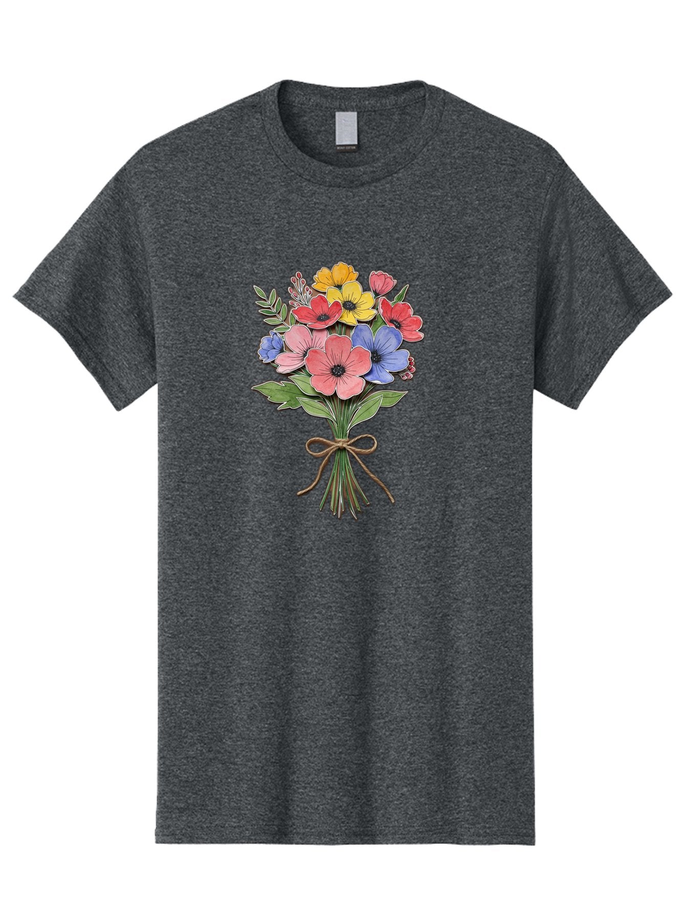 Colorful-Flower-Bouquet Men'S Graphic Tee, 100% Cotton, Comfortable Casual Summer Wear, Machine Washable, Vintage Camera, Old Camera, Antique Camera, Black Camera, Classic Photography, Photography Equipment, Nostalgic Device, Film Camera, Bae979 8