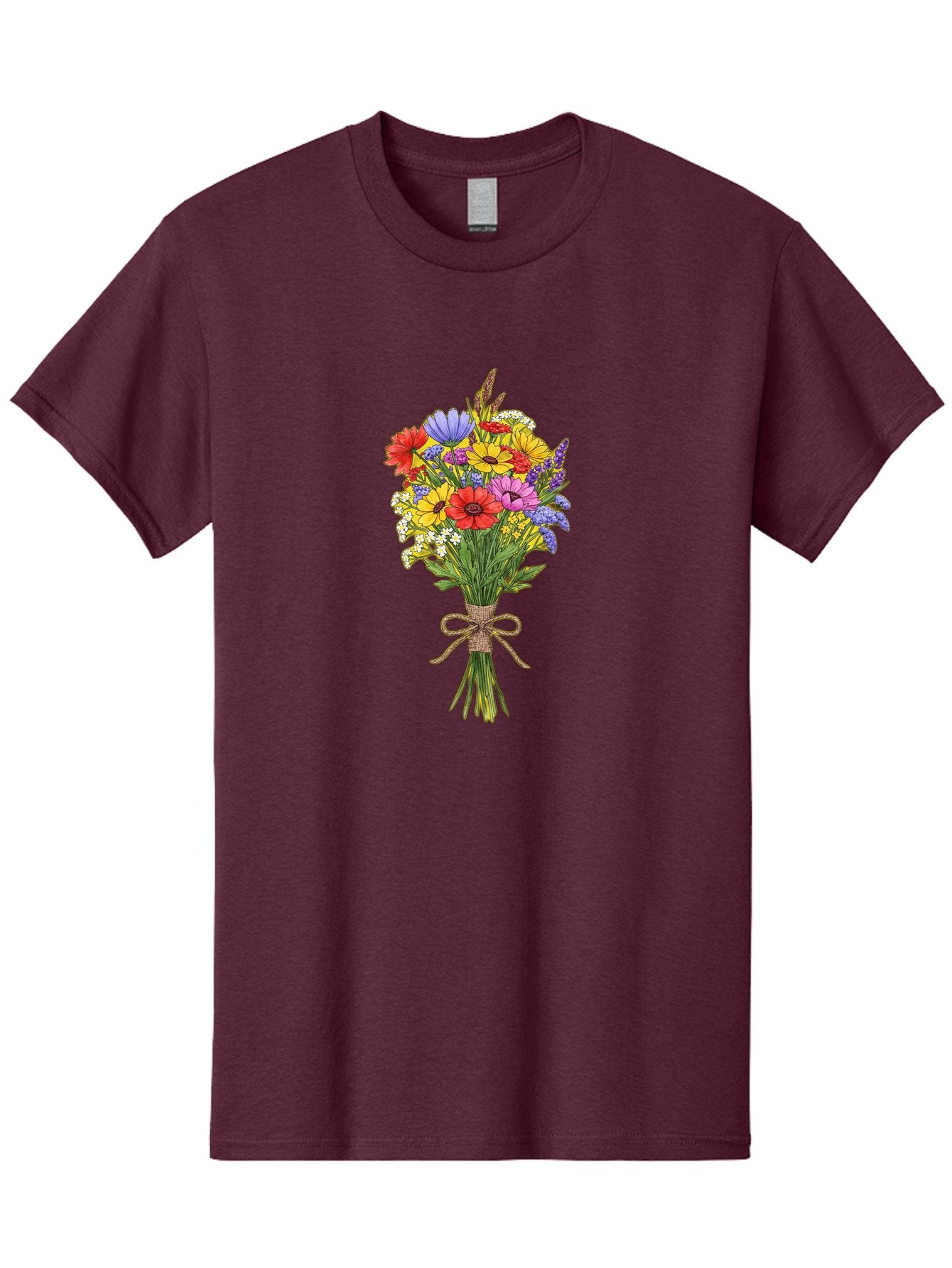 Colorful-Wildflower-Bouquet Men'S Graphic Tee, 100% Cotton, Comfortable Casual Summer Wear, Machine Washable, Vintage Camera, Old Camera, Antique Camera, Black Camera, Classic Photography, Photography Equipment, Nostalgic Device, Film Camera, Bae980 14