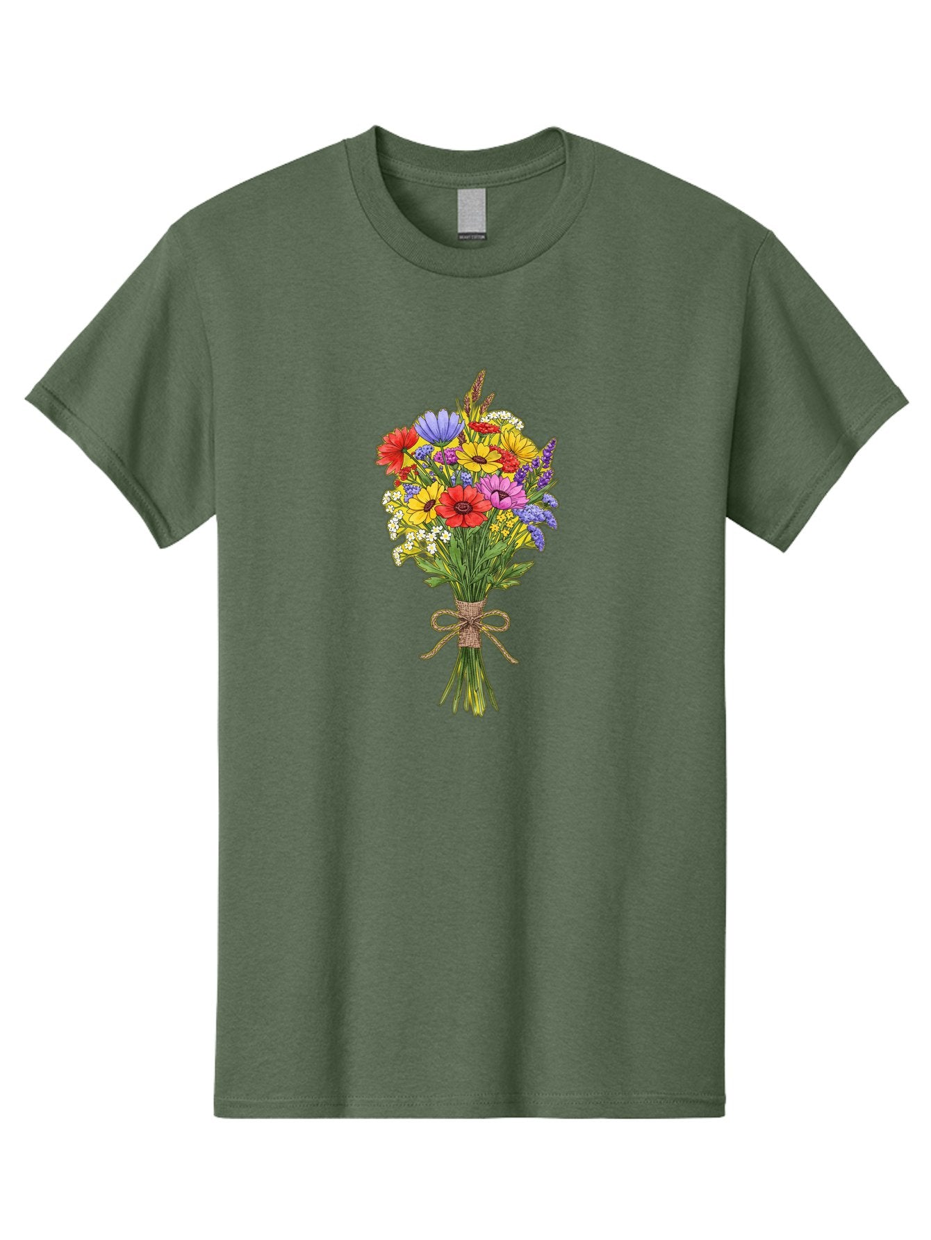 Colorful-Wildflower-Bouquet Men'S Graphic Tee, 100% Cotton, Comfortable Casual Summer Wear, Machine Washable, Vintage Camera, Old Camera, Antique Camera, Black Camera, Classic Photography, Photography Equipment, Nostalgic Device, Film Camera, Bae980 15