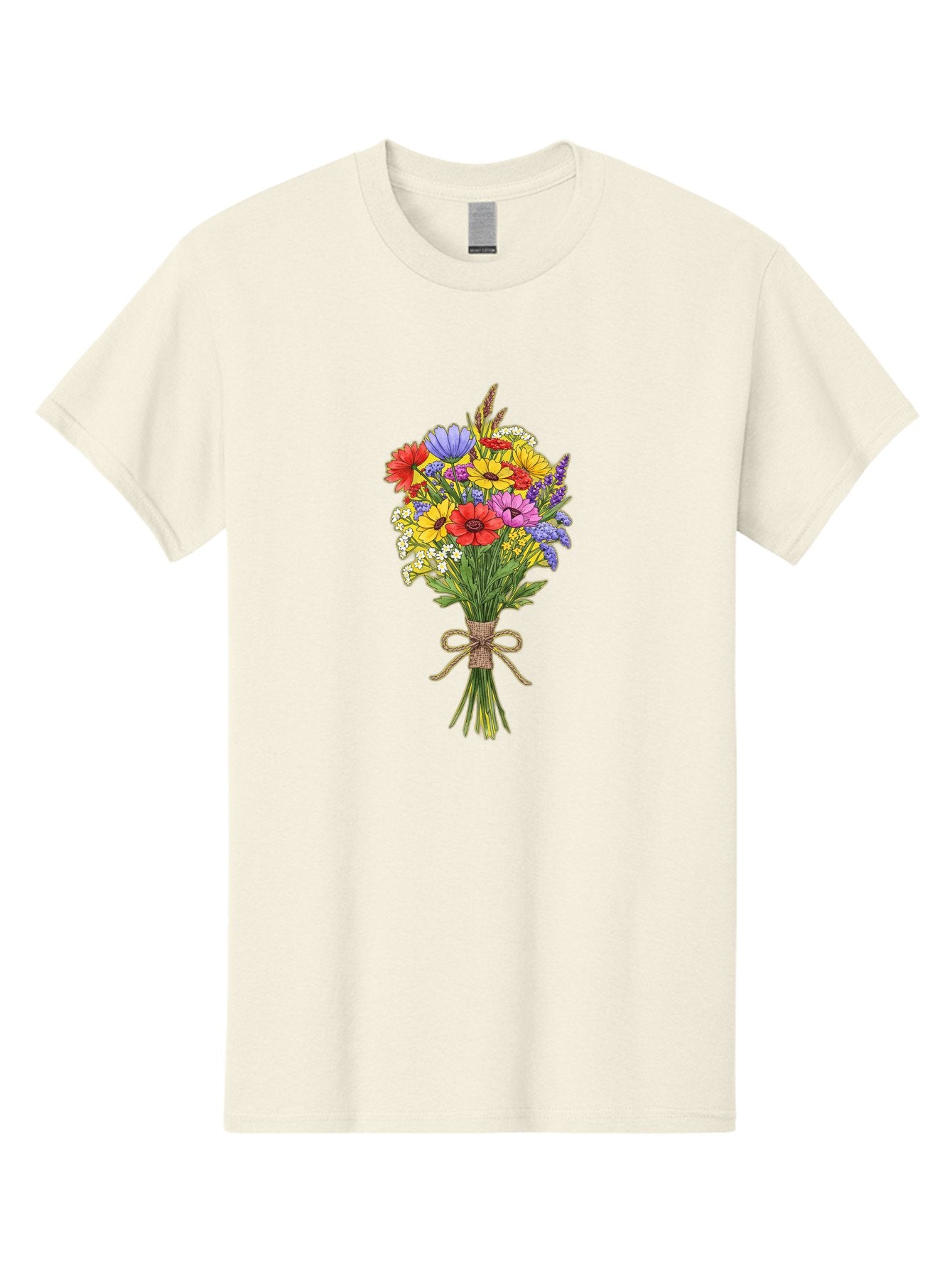 Colorful-Wildflower-Bouquet Men'S Graphic Tee, 100% Cotton, Comfortable Casual Summer Wear, Machine Washable, Vintage Camera, Old Camera, Antique Camera, Black Camera, Classic Photography, Photography Equipment, Nostalgic Device, Film Camera, Bae980 4