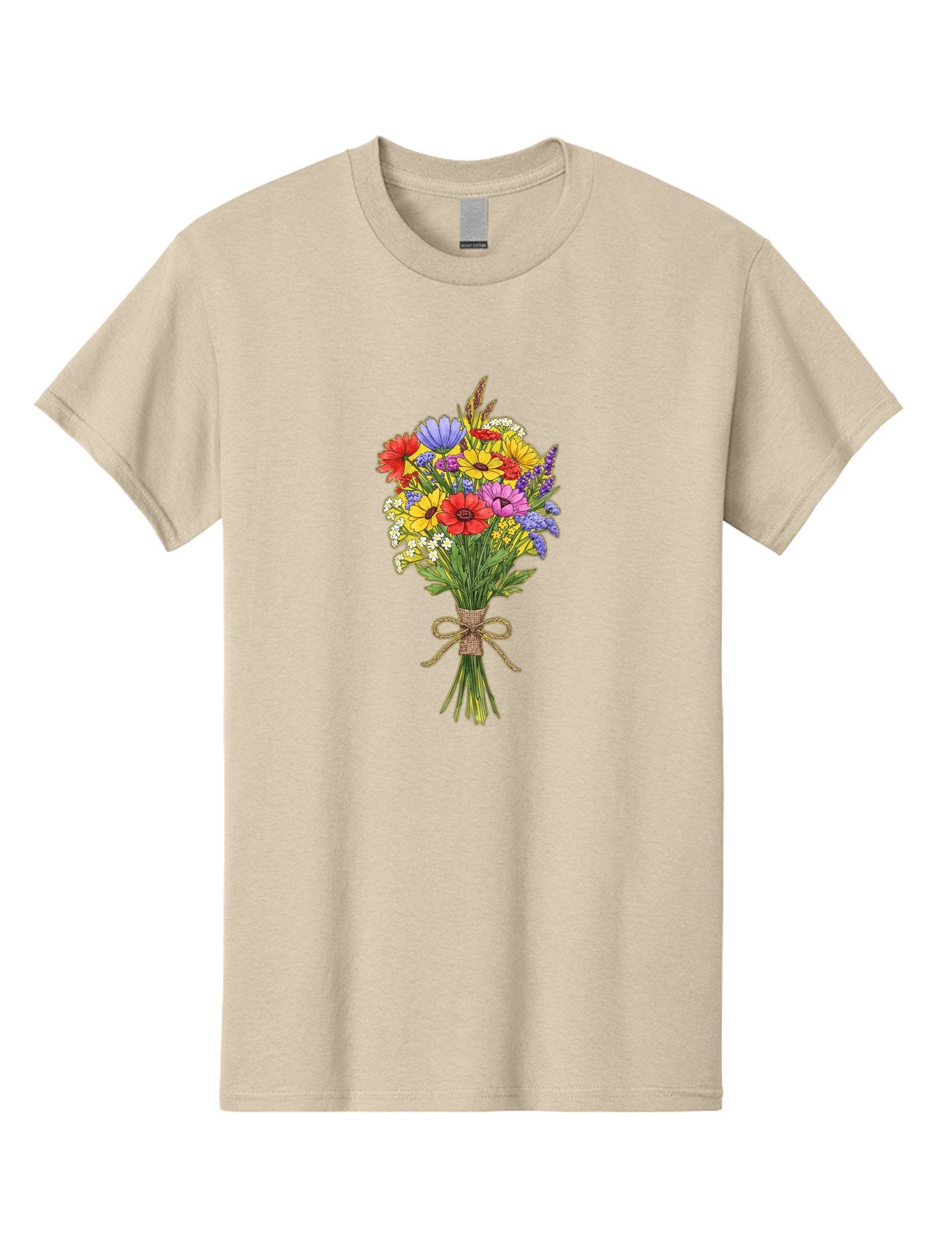 Colorful-Wildflower-Bouquet Men'S Graphic Tee, 100% Cotton, Comfortable Casual Summer Wear, Machine Washable, Vintage Camera, Old Camera, Antique Camera, Black Camera, Classic Photography, Photography Equipment, Nostalgic Device, Film Camera, Bae980 12
