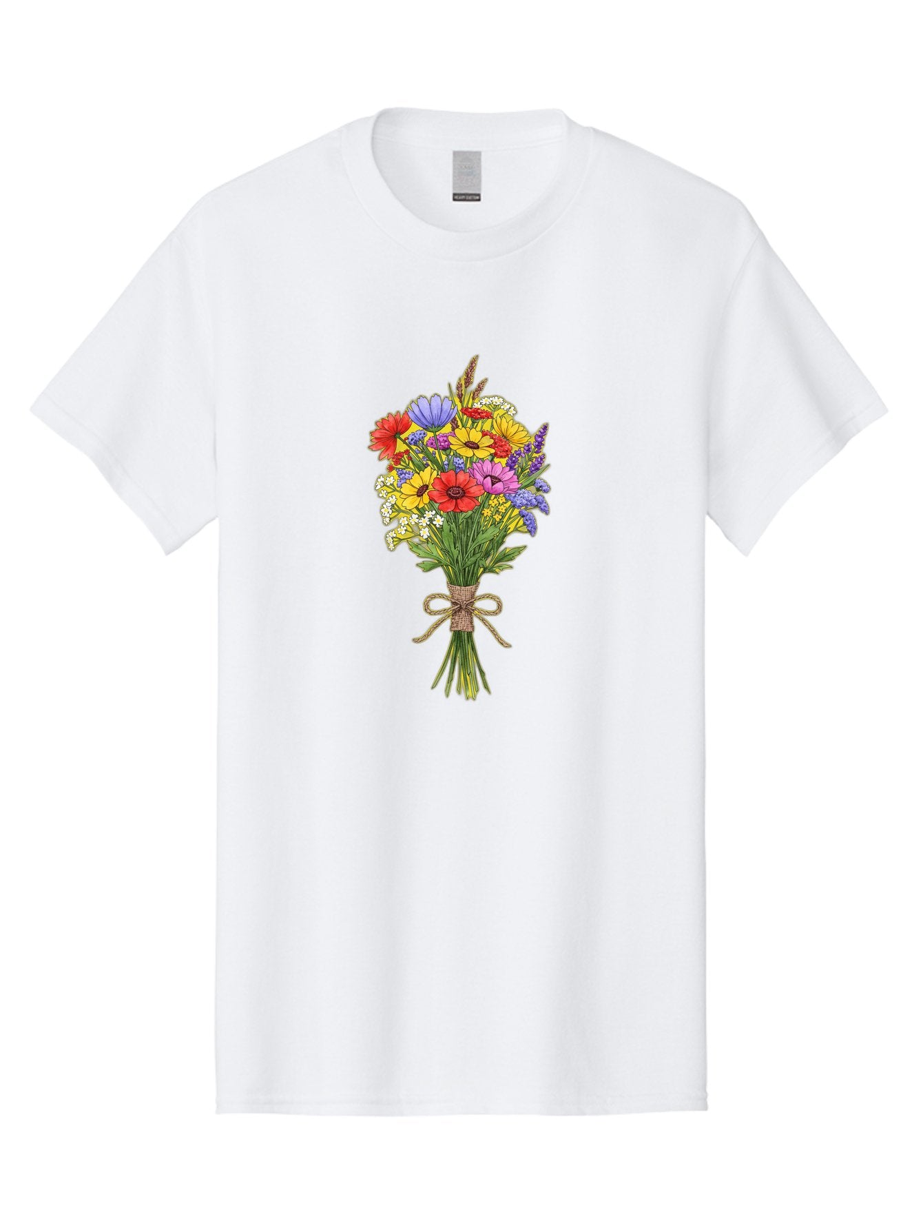 Colorful-Wildflower-Bouquet Men'S Graphic Tee, 100% Cotton, Comfortable Casual Summer Wear, Machine Washable, Vintage Camera, Old Camera, Antique Camera, Black Camera, Classic Photography, Photography Equipment, Nostalgic Device, Film Camera, Bae980 6