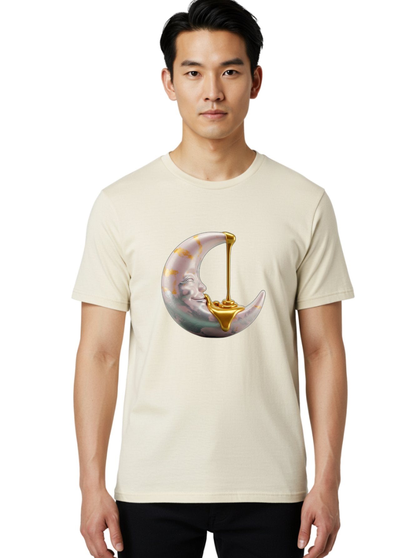 Crescent-Moon-Pouring-Oil Men'S Graphic Tee, 100% Cotton, Comfortable Casual Summer Wear, Machine Washable, Vintage Camera, Old Camera, Antique Camera, Black Camera, Classic Photography, Photography Equipment, Nostalgic Device, Film Camera, Bae988 27
