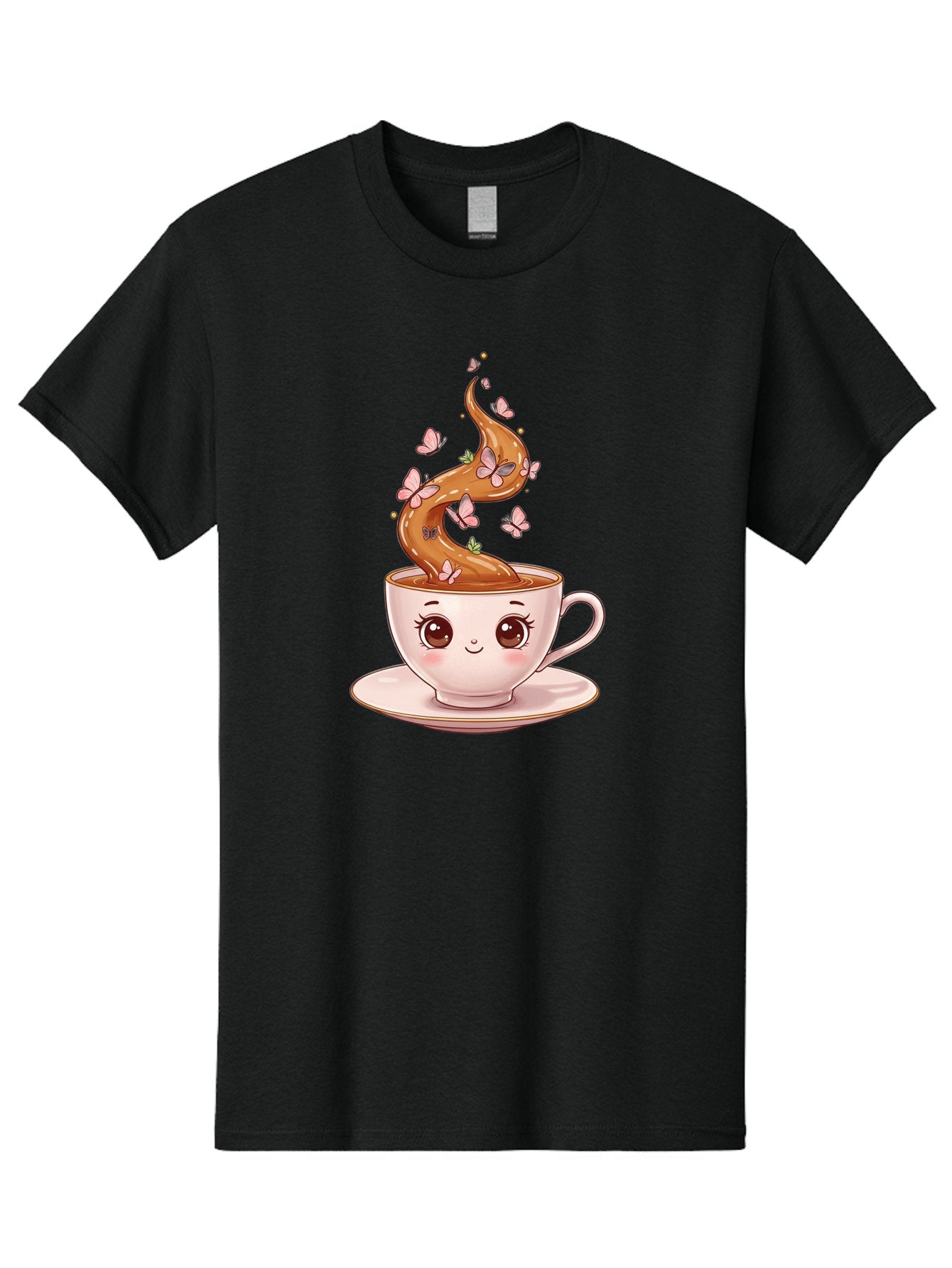 Cup-Of-Coffee-1 Men'S Graphic Tee, 100% Cotton, Comfortable Casual Summer Wear, Machine Washable, Vintage Camera, Old Camera, Antique Camera, Black Camera, Classic Photography, Photography Equipment, Nostalgic Device, Film Camera, Camera Art Bae994