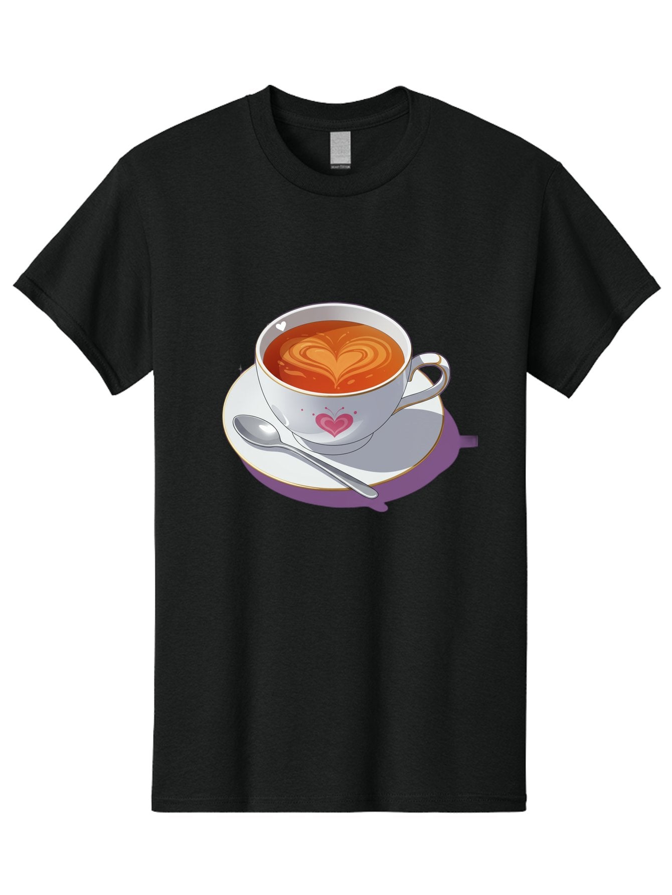 Cup-Of-Coffee-With-Heart Men'S Graphic Tee, 100% Cotton, Comfortable Casual Summer Wear, Machine Washable, Vintage Camera, Old Camera, Antique Camera, Black Camera, Classic Photography, Photography Equipment, Nostalgic Device, Film Camera, Bae995 7