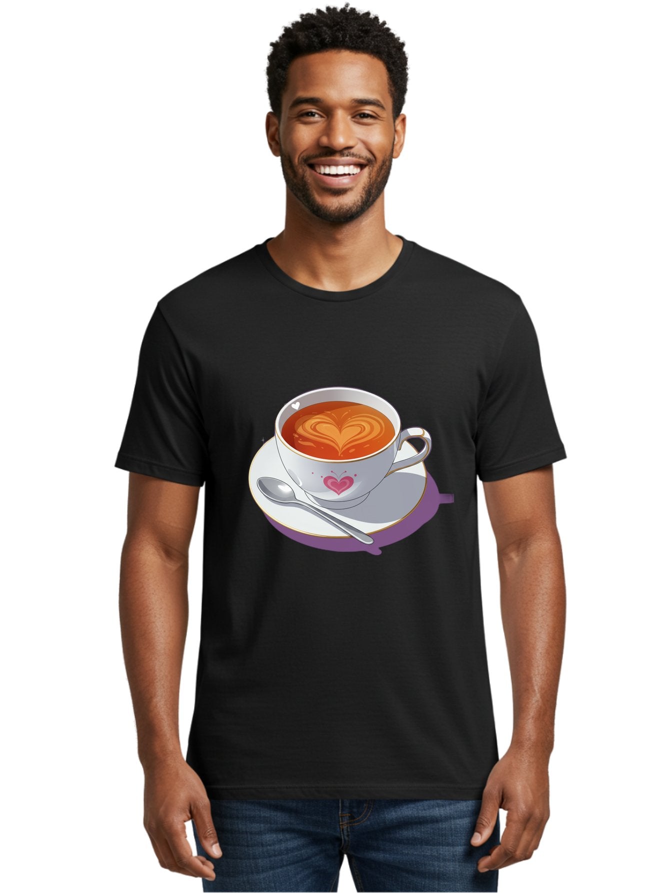 Cup-Of-Coffee-With-Heart Men'S Graphic Tee, 100% Cotton, Comfortable Casual Summer Wear, Machine Washable, Vintage Camera, Old Camera, Antique Camera, Black Camera, Classic Photography, Photography Equipment, Nostalgic Device, Film Camera, Bae995 16