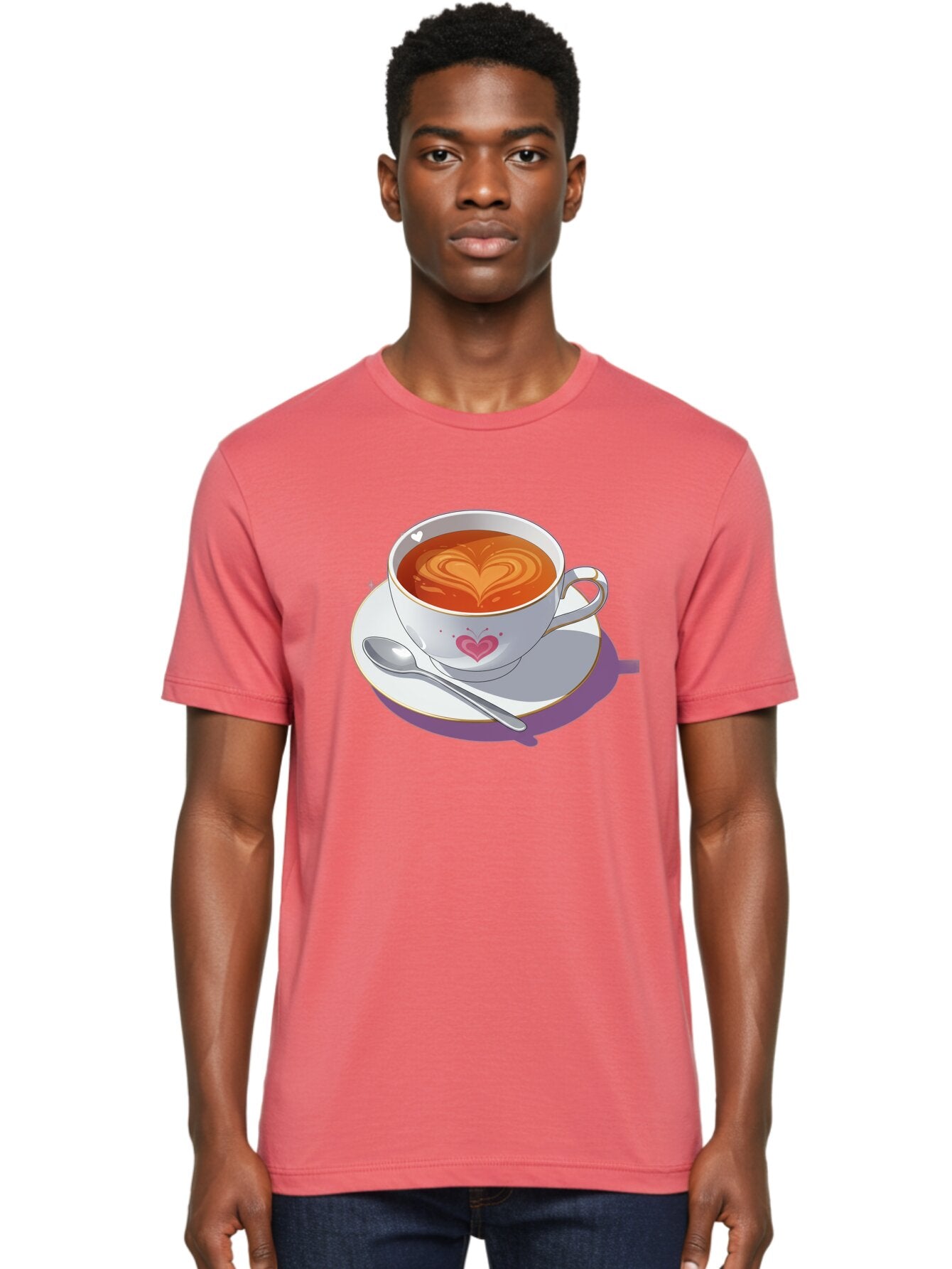 Cup-Of-Coffee-With-Heart Men'S Graphic Tee, 100% Cotton, Comfortable Casual Summer Wear, Machine Washable, Vintage Camera, Old Camera, Antique Camera, Black Camera, Classic Photography, Photography Equipment, Nostalgic Device, Film Camera, Bae995 21