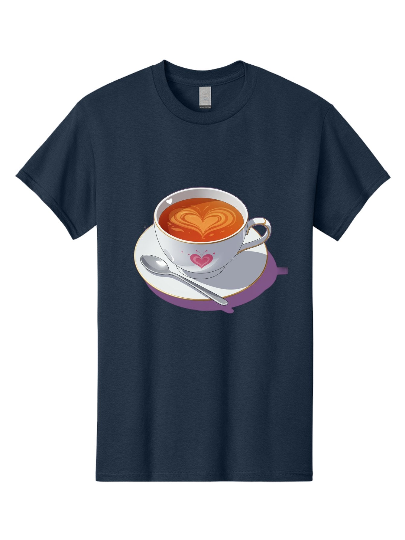 Cup-Of-Coffee-With-Heart Men'S Graphic Tee, 100% Cotton, Comfortable Casual Summer Wear, Machine Washable, Vintage Camera, Old Camera, Antique Camera, Black Camera, Classic Photography, Photography Equipment, Nostalgic Device, Film Camera, Bae995