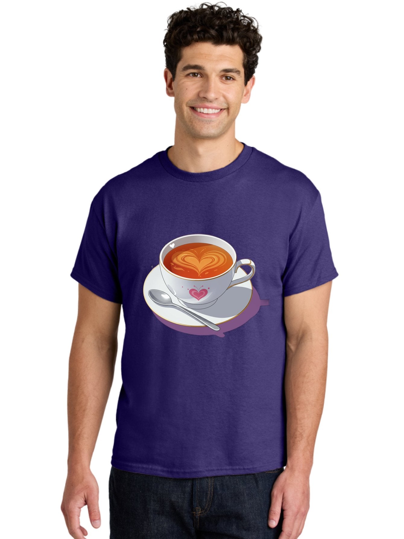 Cup-Of-Coffee-With-Heart Men'S Graphic Tee, 100% Cotton, Comfortable Casual Summer Wear, Machine Washable, Vintage Camera, Old Camera, Antique Camera, Black Camera, Classic Photography, Photography Equipment, Nostalgic Device, Film Camera, Bae995 18