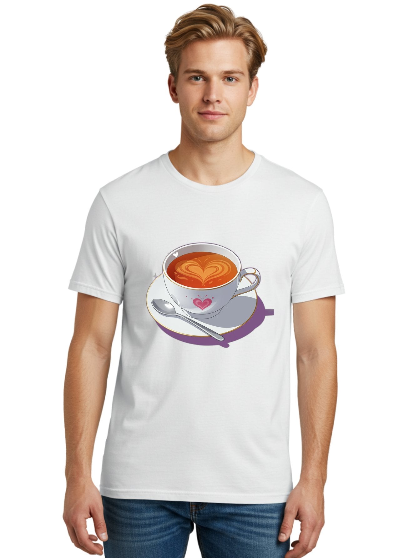 Cup-Of-Coffee-With-Heart Men'S Graphic Tee, 100% Cotton, Comfortable Casual Summer Wear, Machine Washable, Vintage Camera, Old Camera, Antique Camera, Black Camera, Classic Photography, Photography Equipment, Nostalgic Device, Film Camera, Bae995 27