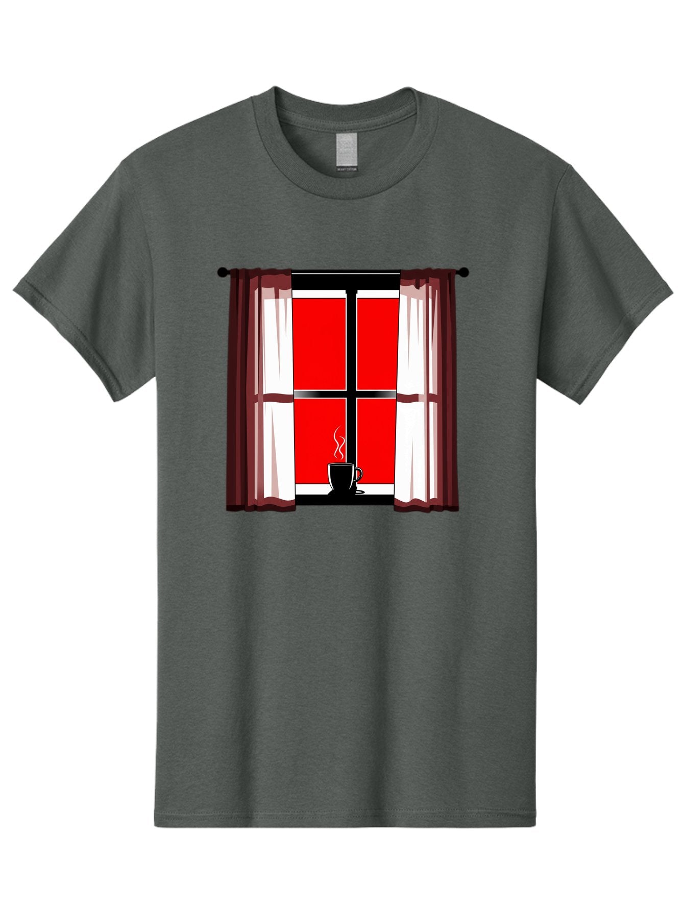Cup-On-Windowsill Men'S Graphic Tee, 100% Cotton, Comfortable Casual Summer Wear, Machine Washable, Vintage Camera, Old Camera, Antique Camera, Black Camera, Classic Photography, Photography Equipment, Nostalgic Device, Film Camera, Camera Art Bae998 5