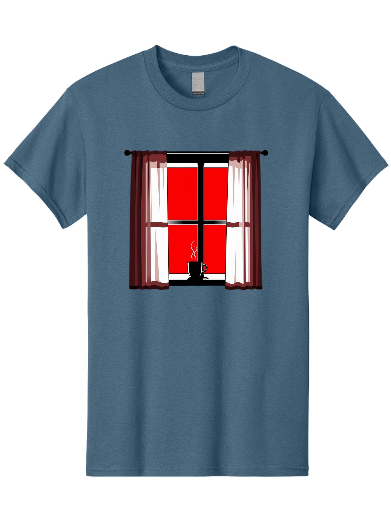 Cup-On-Windowsill Men'S Graphic Tee, 100% Cotton, Comfortable Casual Summer Wear, Machine Washable, Vintage Camera, Old Camera, Antique Camera, Black Camera, Classic Photography, Photography Equipment, Nostalgic Device, Film Camera, Camera Art Bae998