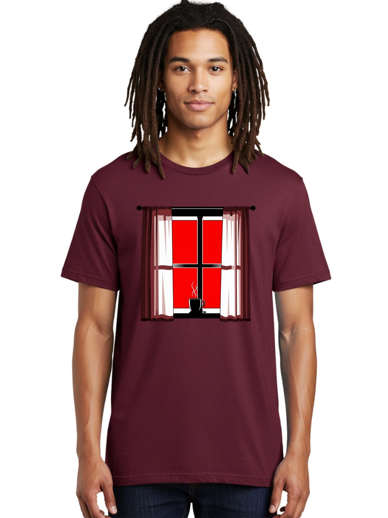Cup-On-Windowsill Men'S Graphic Tee, 100% Cotton, Comfortable Casual Summer Wear, Machine Washable, Vintage Camera, Old Camera, Antique Camera, Black Camera, Classic Photography, Photography Equipment, Nostalgic Device, Film Camera, Camera Art Bae998 30