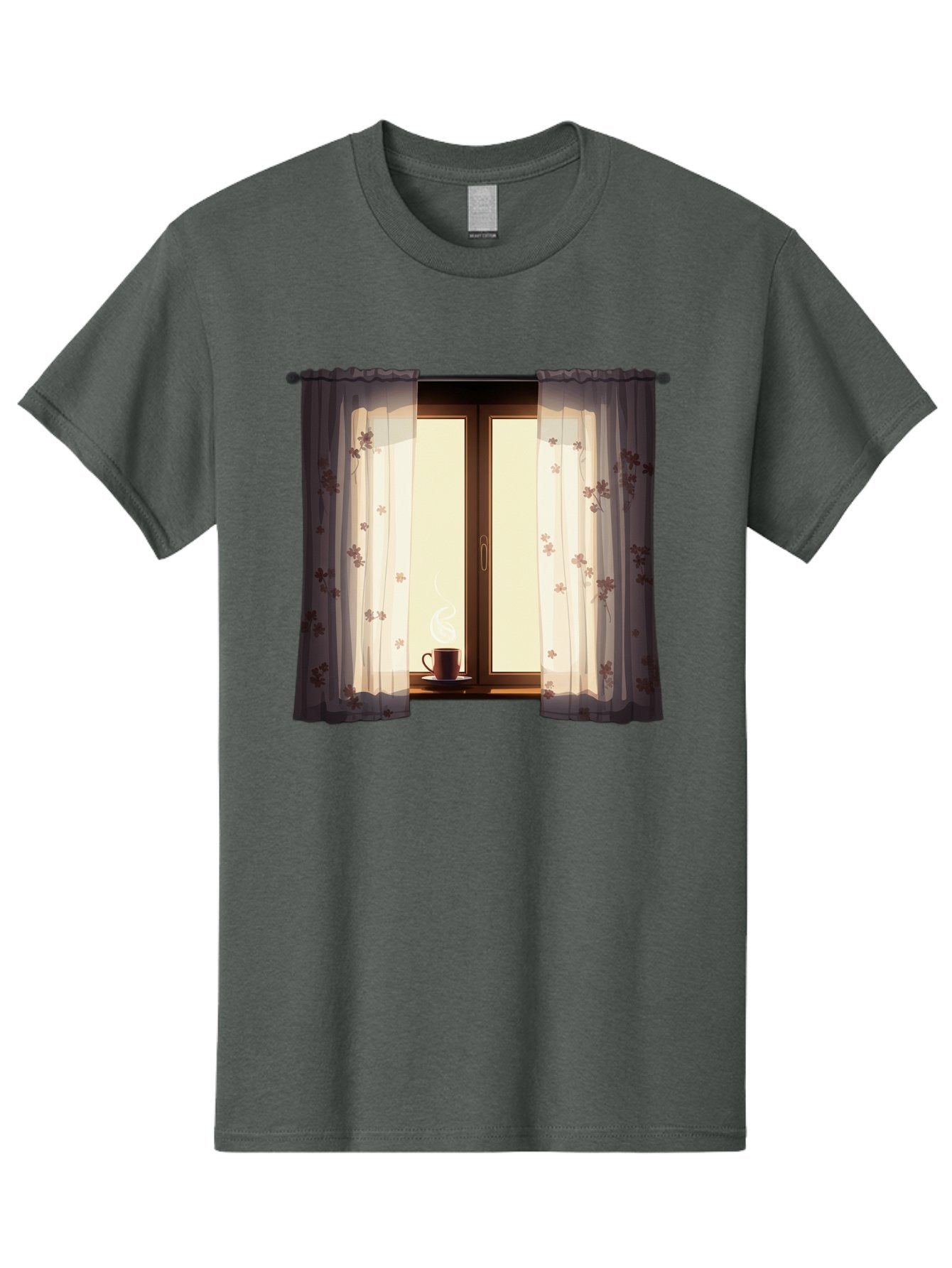 Curtains-Coffee-Cup Men'S Graphic Tee, 100% Cotton, Comfortable Casual Summer Wear, Machine Washable, Vintage Camera, Old Camera, Antique Camera, Black Camera, Classic Photography, Photography Equipment, Nostalgic Device, Film Camera, Bae999