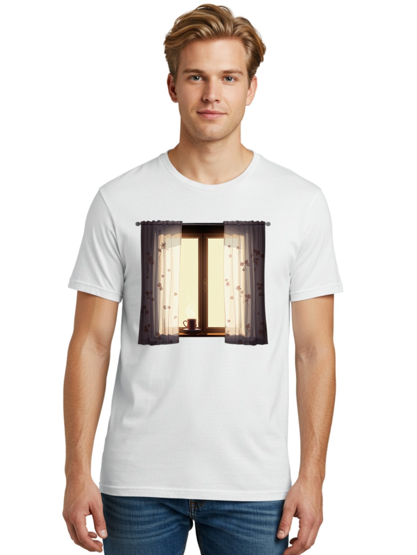 Curtains-Coffee-Cup Men'S Graphic Tee, 100% Cotton, Comfortable Casual Summer Wear, Machine Washable, Vintage Camera, Old Camera, Antique Camera, Black Camera, Classic Photography, Photography Equipment, Nostalgic Device, Film Camera, Bae999 16