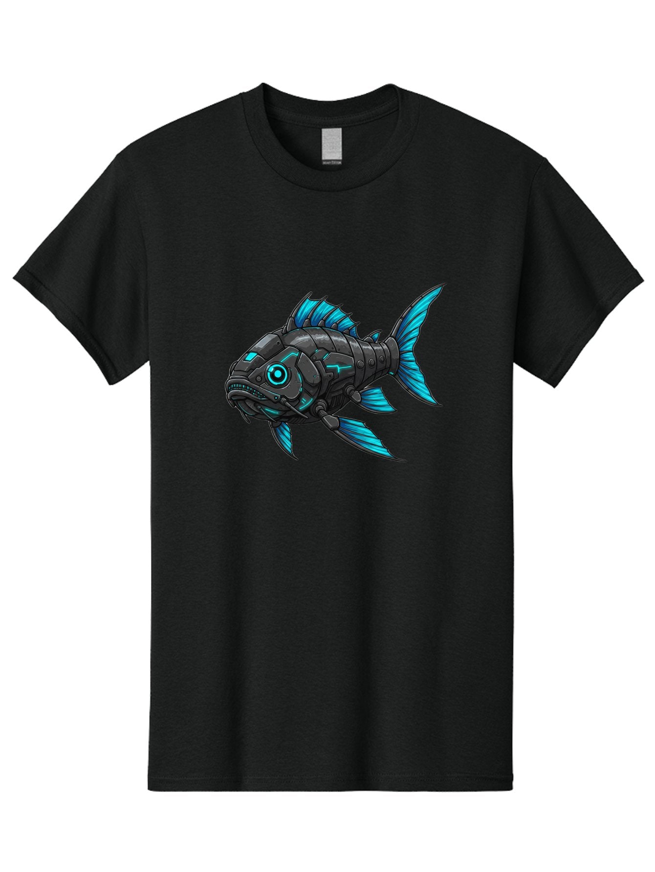 Cyber-Fish-1 Men'S Graphic Tee, 100% Cotton, Comfortable Casual Summer Wear, Machine Washable, Vintage Camera, Old Camera, Antique Camera, Black Camera, Classic Photography, Photography Equipment, Nostalgic Device, Film Camera, Camera Art Baf005 14