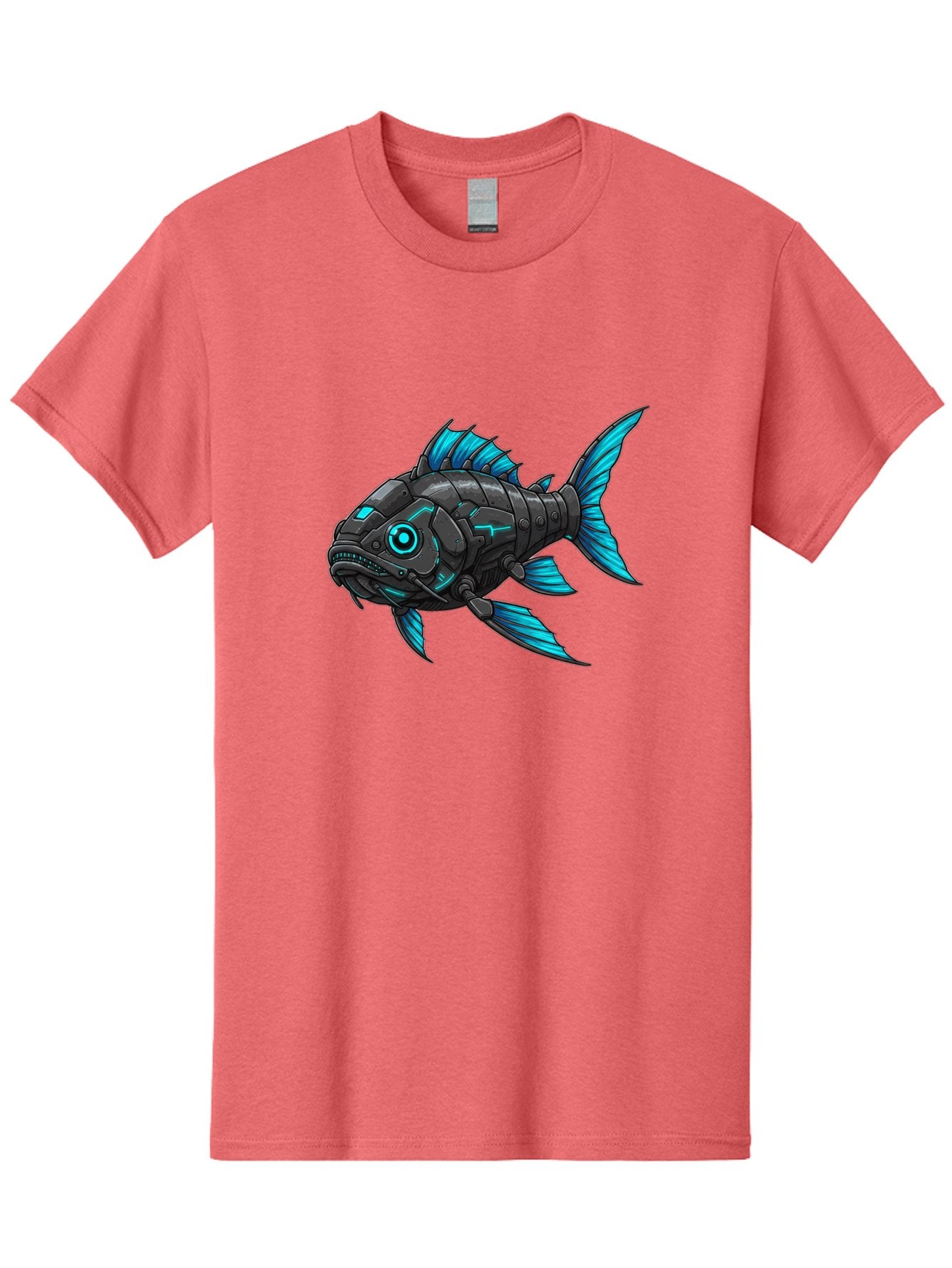 Cyber-Fish-1 Men'S Graphic Tee, 100% Cotton, Comfortable Casual Summer Wear, Machine Washable, Vintage Camera, Old Camera, Antique Camera, Black Camera, Classic Photography, Photography Equipment, Nostalgic Device, Film Camera, Camera Art Baf005 9