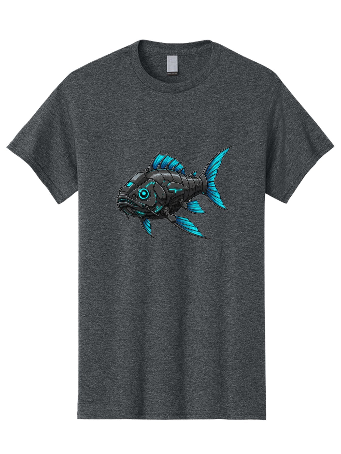 Cyber-Fish-1 Men'S Graphic Tee, 100% Cotton, Comfortable Casual Summer Wear, Machine Washable, Vintage Camera, Old Camera, Antique Camera, Black Camera, Classic Photography, Photography Equipment, Nostalgic Device, Film Camera, Camera Art Baf005 15