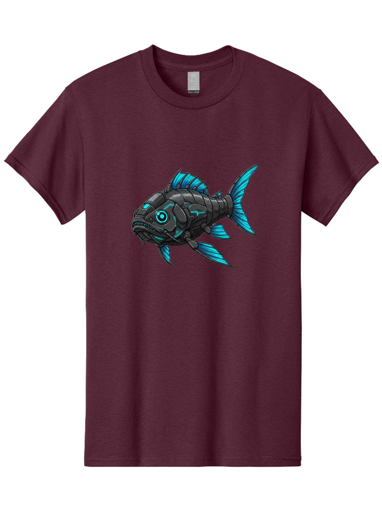 Cyber-Fish-1 Men'S Graphic Tee, 100% Cotton, Comfortable Casual Summer Wear, Machine Washable, Vintage Camera, Old Camera, Antique Camera, Black Camera, Classic Photography, Photography Equipment, Nostalgic Device, Film Camera, Camera Art Baf005 7