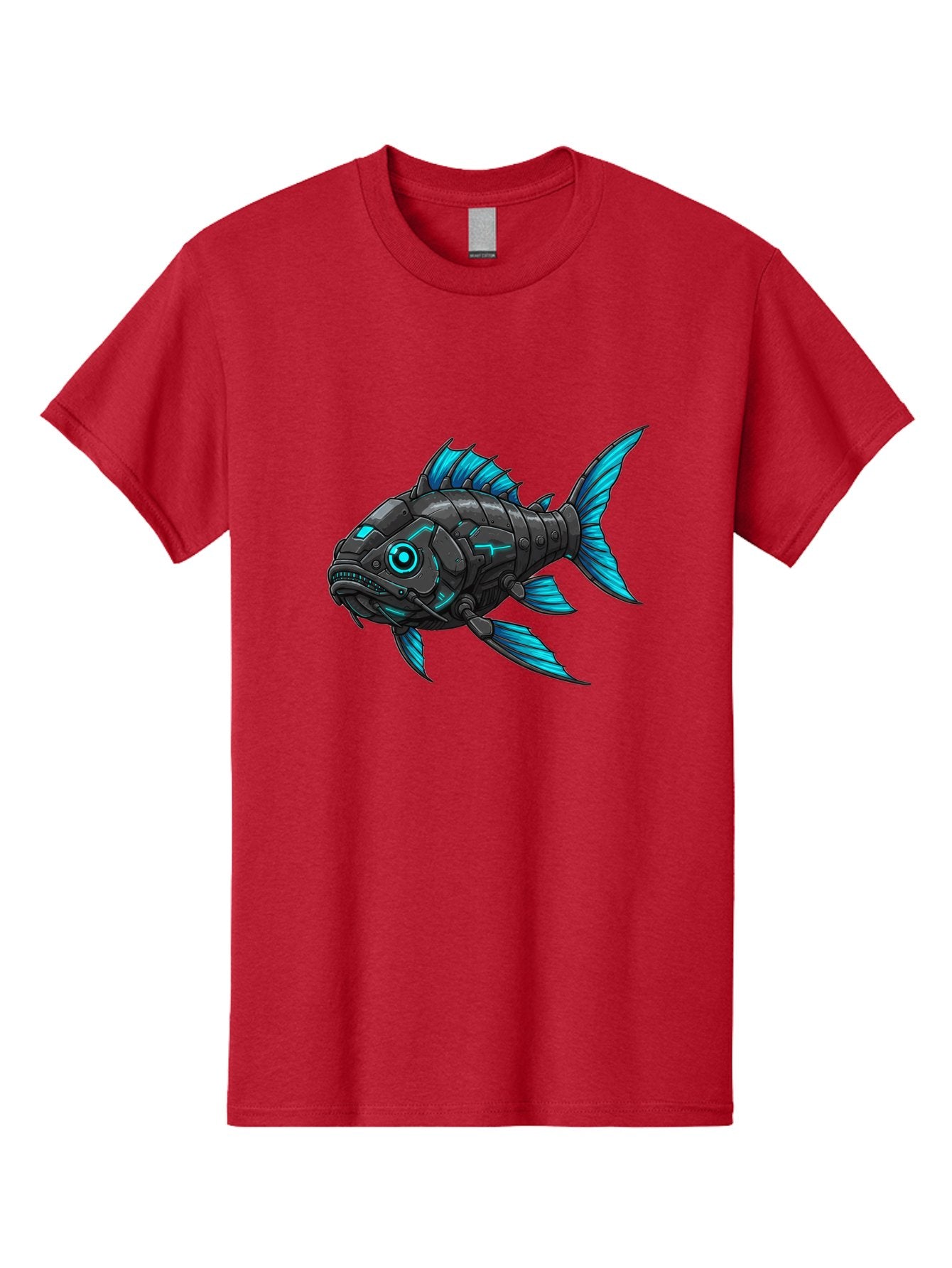 Cyber-Fish-1 Men'S Graphic Tee, 100% Cotton, Comfortable Casual Summer Wear, Machine Washable, Vintage Camera, Old Camera, Antique Camera, Black Camera, Classic Photography, Photography Equipment, Nostalgic Device, Film Camera, Camera Art Baf005 13