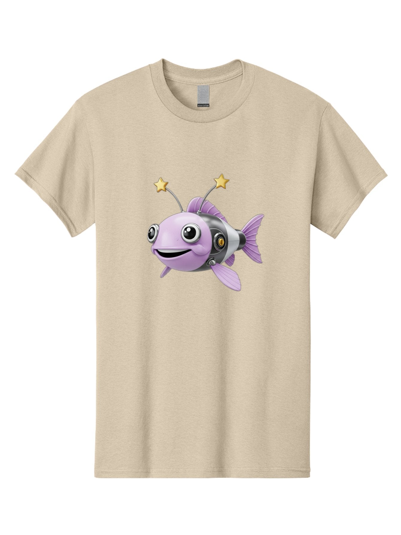 Cyborg-Fish-1 Men'S Graphic Tee, 100% Cotton, Comfortable Casual Summer Wear, Machine Washable, Vintage Camera, Old Camera, Antique Camera, Black Camera, Classic Photography, Photography Equipment, Nostalgic Device, Film Camera, Camera Art Baf009 9