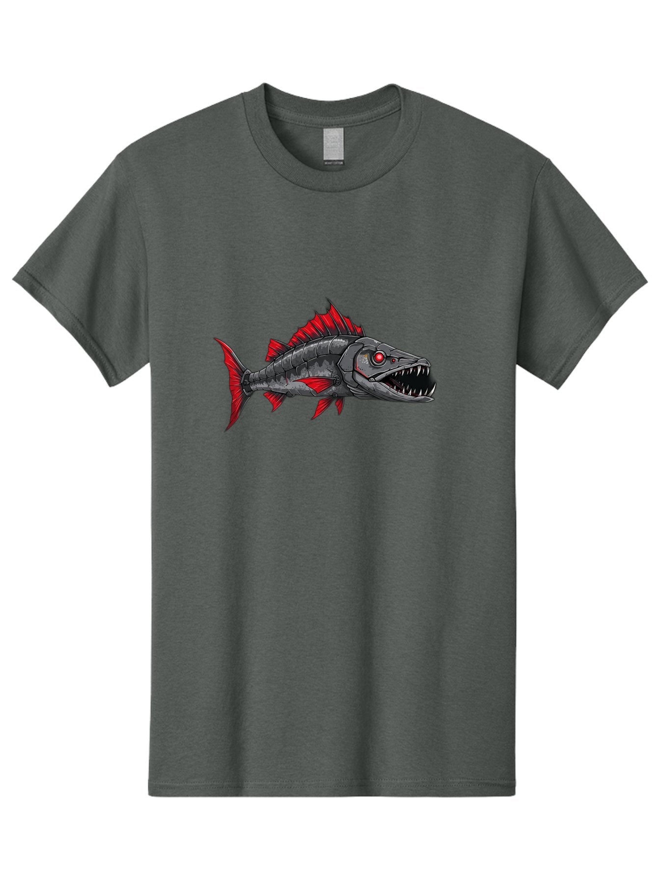 Cyborg-Shark Men'S Graphic Tee, 100% Cotton, Comfortable Casual Summer Wear, Machine Washable, Vintage Camera, Old Camera, Antique Camera, Black Camera, Classic Photography, Photography Equipment, Nostalgic Device, Film Camera, Camera Art Baf013 13