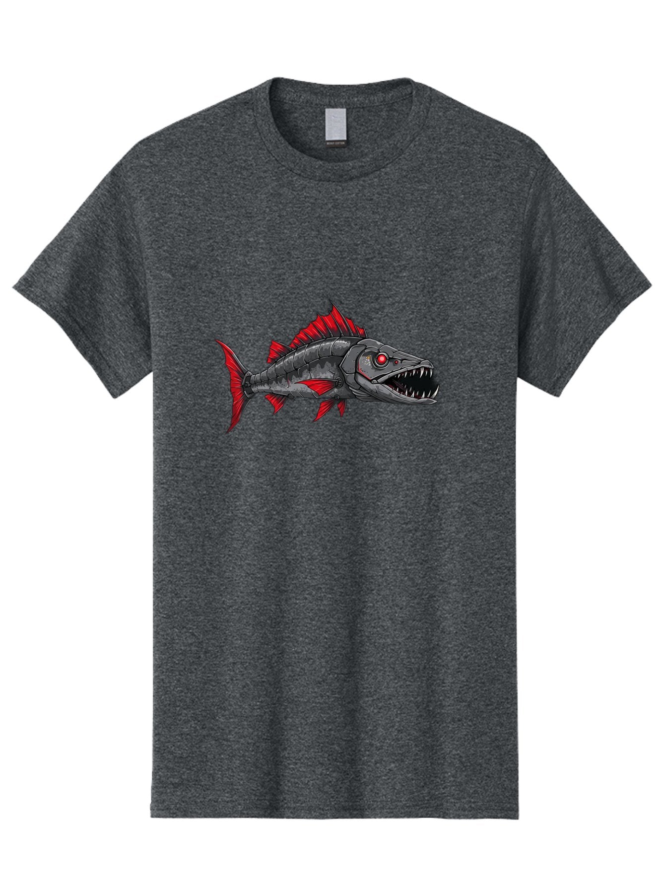 Cyborg-Shark Men'S Graphic Tee, 100% Cotton, Comfortable Casual Summer Wear, Machine Washable, Vintage Camera, Old Camera, Antique Camera, Black Camera, Classic Photography, Photography Equipment, Nostalgic Device, Film Camera, Camera Art Baf013 3