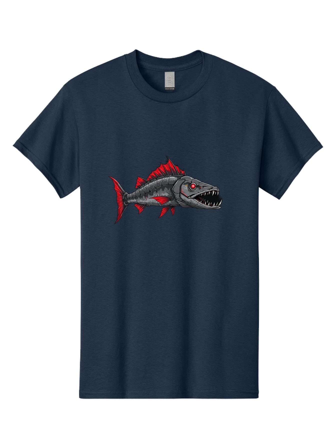 Cyborg-Shark Men'S Graphic Tee, 100% Cotton, Comfortable Casual Summer Wear, Machine Washable, Vintage Camera, Old Camera, Antique Camera, Black Camera, Classic Photography, Photography Equipment, Nostalgic Device, Film Camera, Camera Art Baf013 11