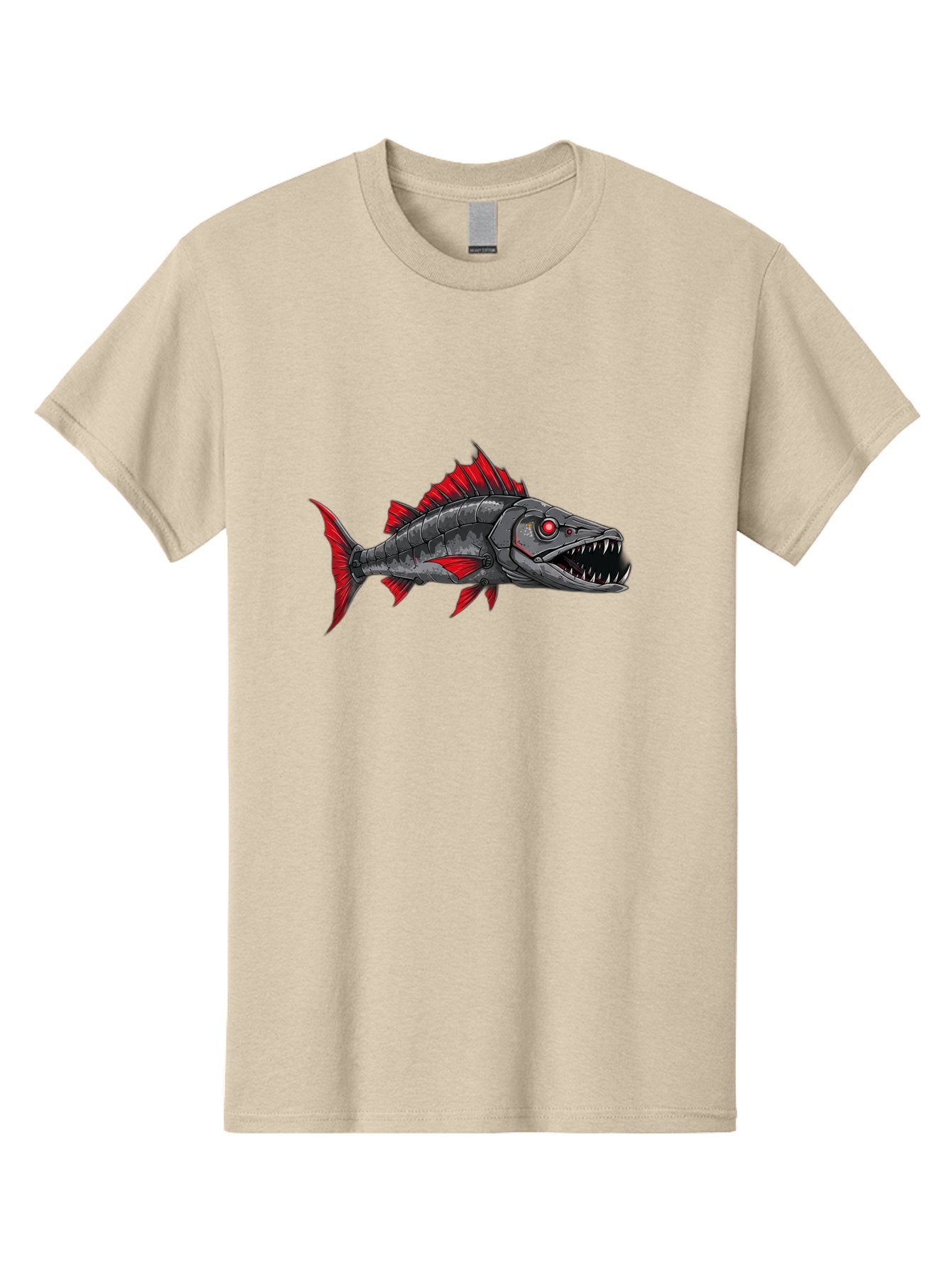 Cyborg-Shark Men'S Graphic Tee, 100% Cotton, Comfortable Casual Summer Wear, Machine Washable, Vintage Camera, Old Camera, Antique Camera, Black Camera, Classic Photography, Photography Equipment, Nostalgic Device, Film Camera, Camera Art Baf013 4